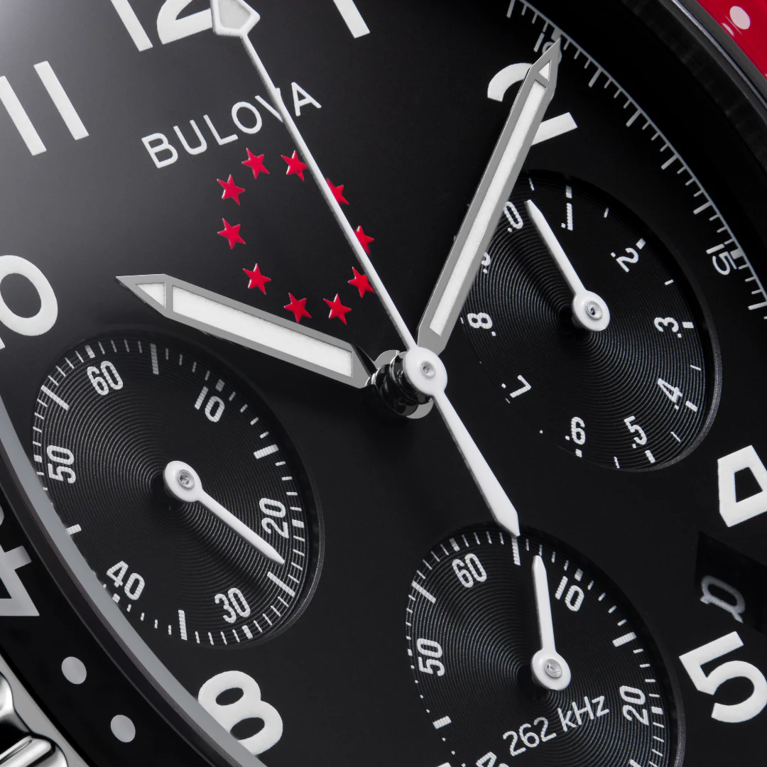 Bulova Marine Star Heritage Chronograph Watch 98B451 Special Edition Precisionist Wristwatch ALL S.S. - Image 8