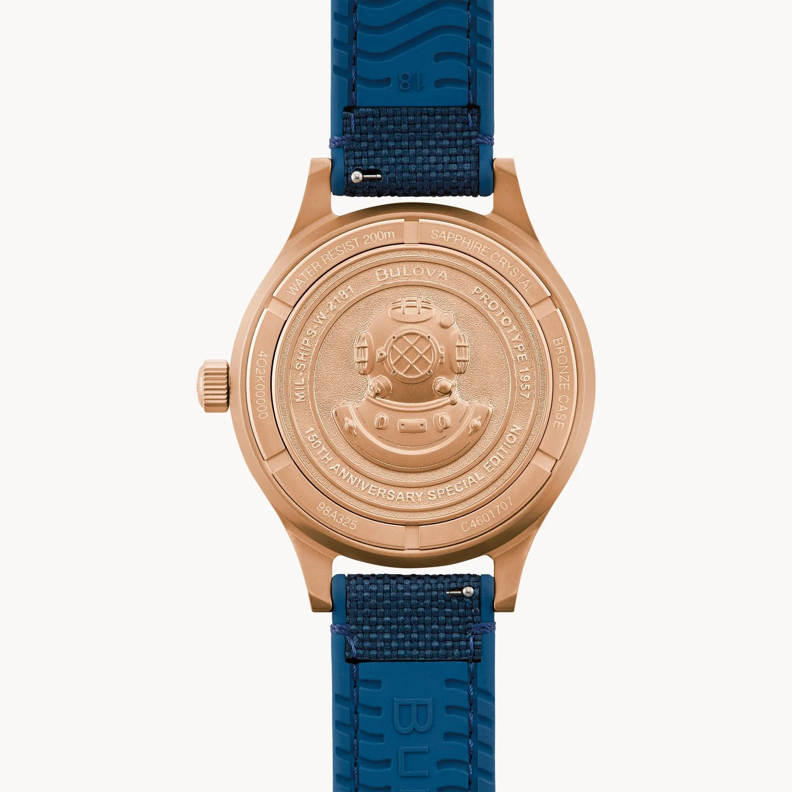 BULOVA MIL-SHIPS-W-2181 Bronze Automatic Watch 98A325 Special Edition Wristwatch - Image 3