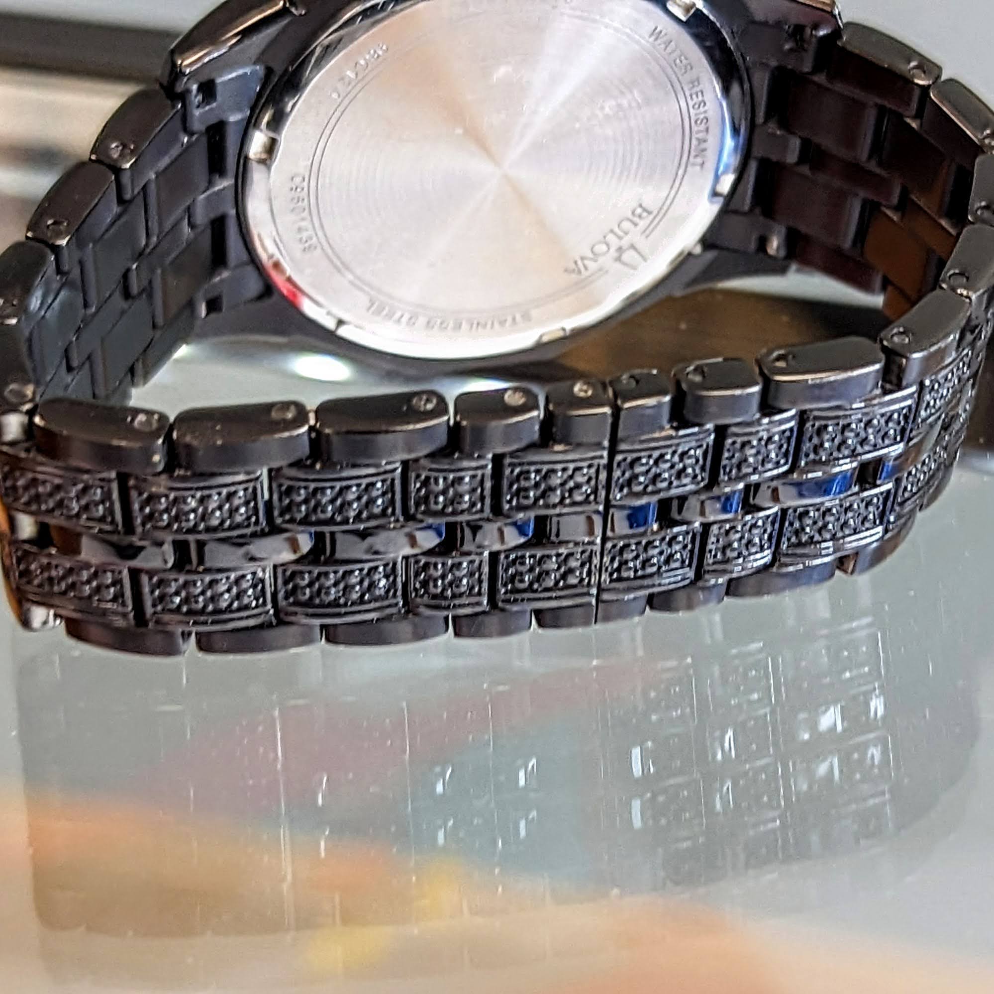 BULOVA Octava Crystal Watch 98C134 - 300 Crystales on the Black Tone Stainless Steel - Image 12