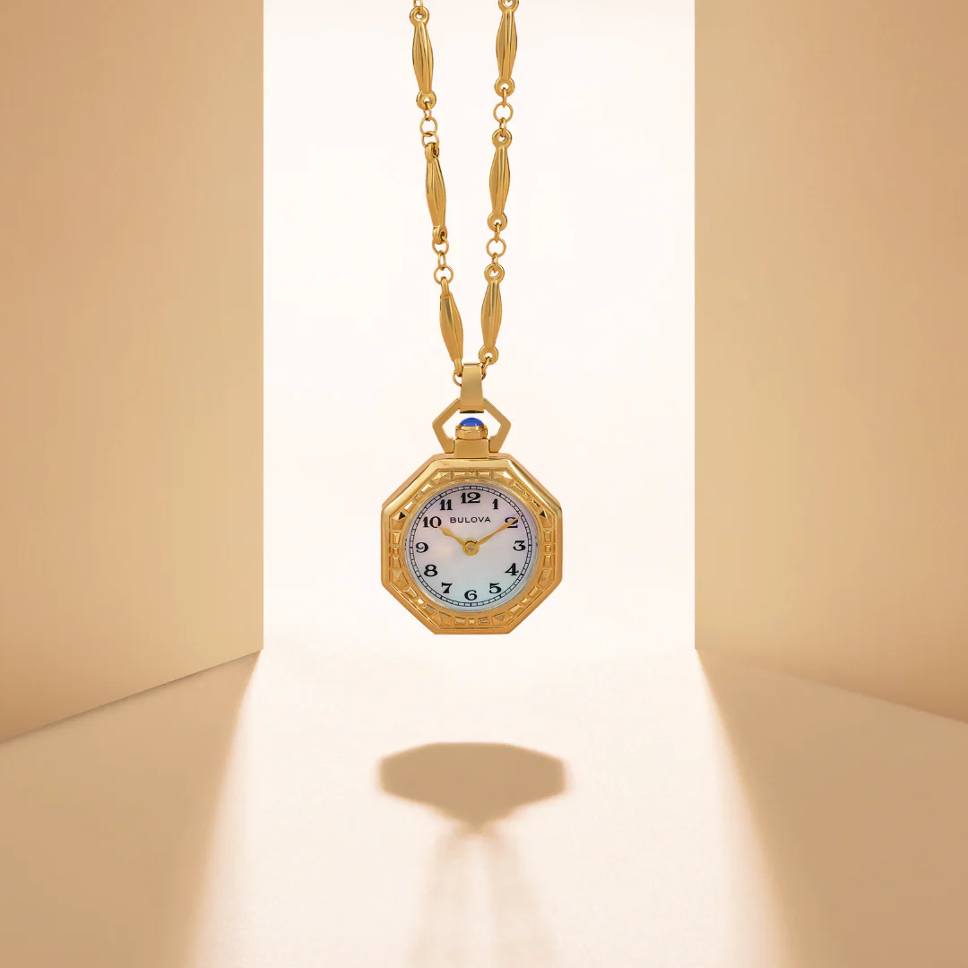Bulova Rubaiyat Pendant Necklace Watch 97L182 Limited-Edition Art Deco Design - Image 5