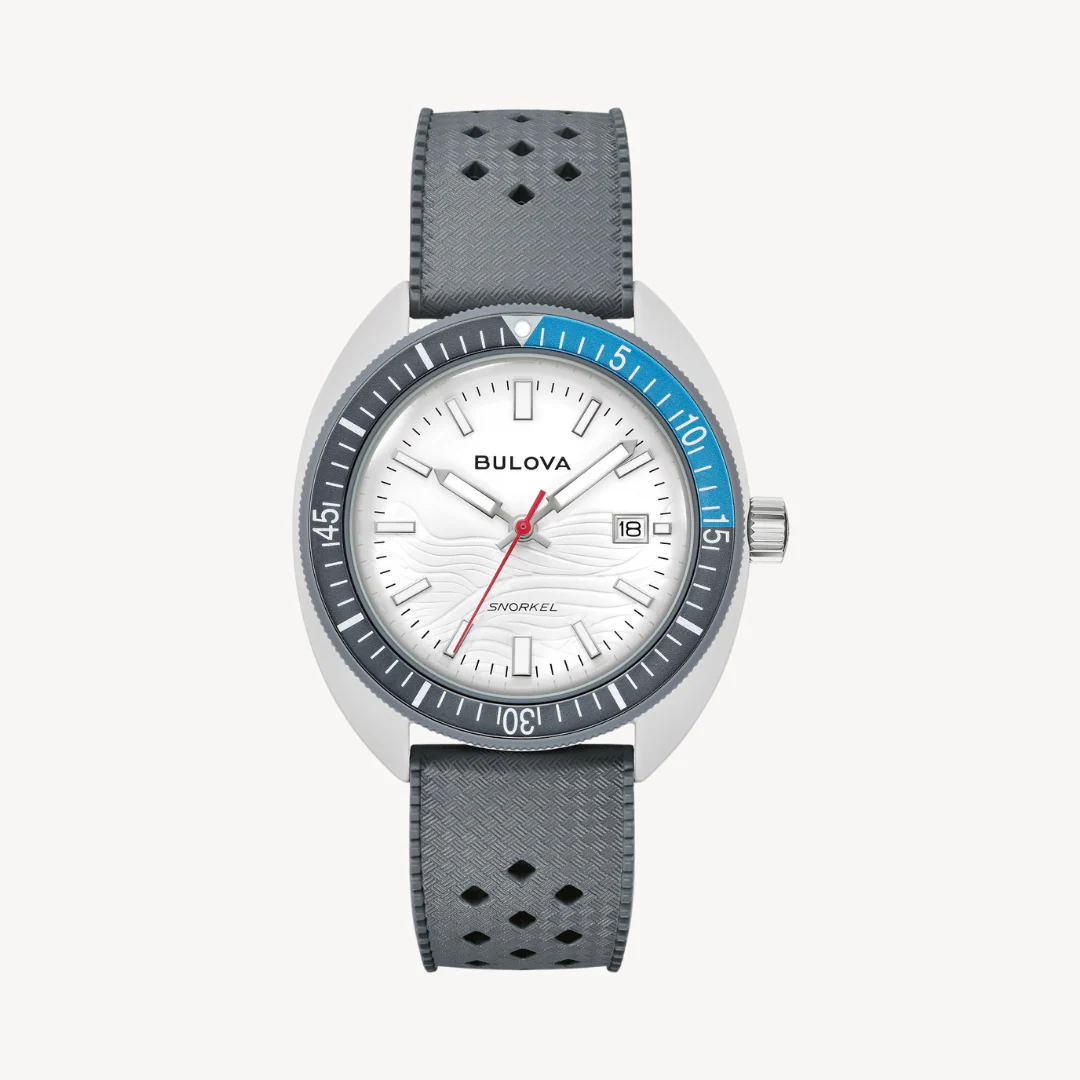 BULOVA Snorkel Great White Shark Watch 98B449 41mm Ceramic Case Wristwatch - Image 2