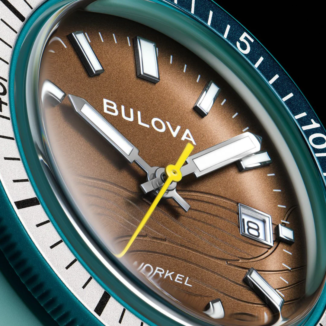 BULOVA Snorkel Sea Turtle Watch 98B446 41mm Ceramic Case Wristwatch - Image 3