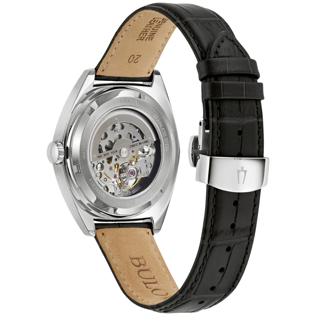 BULOVA Surveyor Automatic Watch 21 Jewels Men's Skeleton Wristwatch Model 96A310 - Image 3