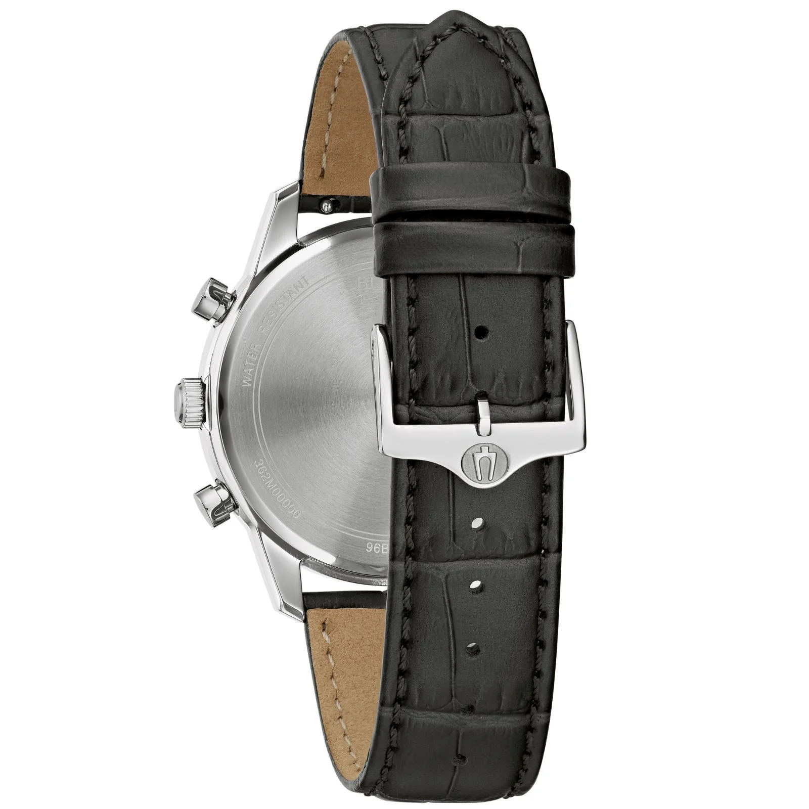 BULOVA Sutton Chronograph Watch 96B403 Date Indicator Stainless Steel Wristwatch - Image 4