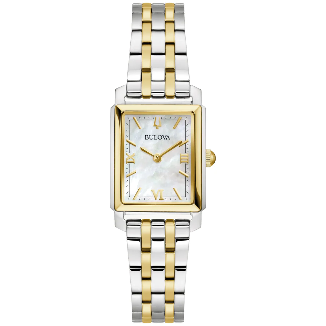BULOVA Sutton Women's Watch 98L308 MOP Dial Two-Tone S.S. Wristwatch