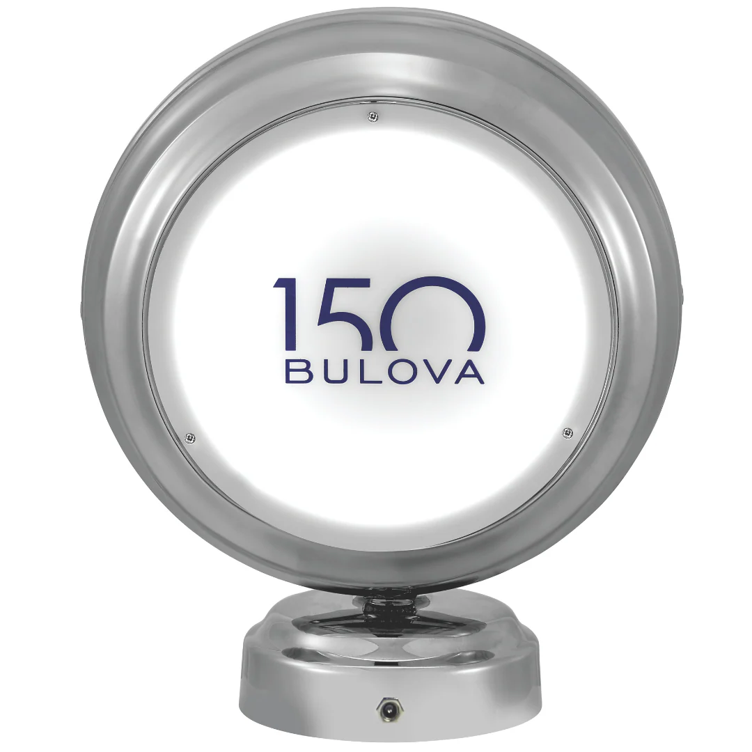 Bulova Watch Time II Neon Table Clock B1939 – Retro Style, Modern Glow - Image 3
