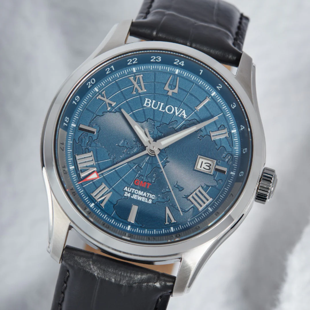 BULOVA Wilton GMT Automatic Watch 24 Jewels Model 96B385 - Image 2