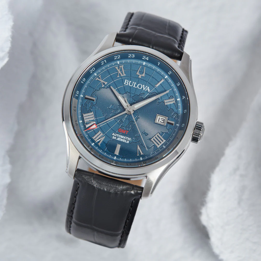 BULOVA Wilton GMT Automatic Watch 24 Jewels Model 96B385 - Image 4