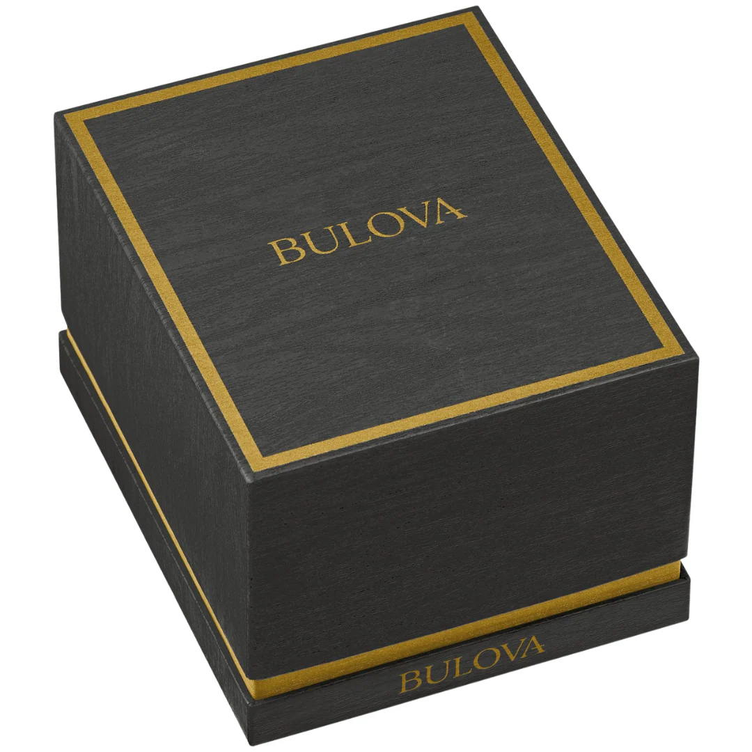 BULOVA Women’s Champagne Crystal Watch ALL Gold S.S. Wristwatch Model 98L321 - Image 9