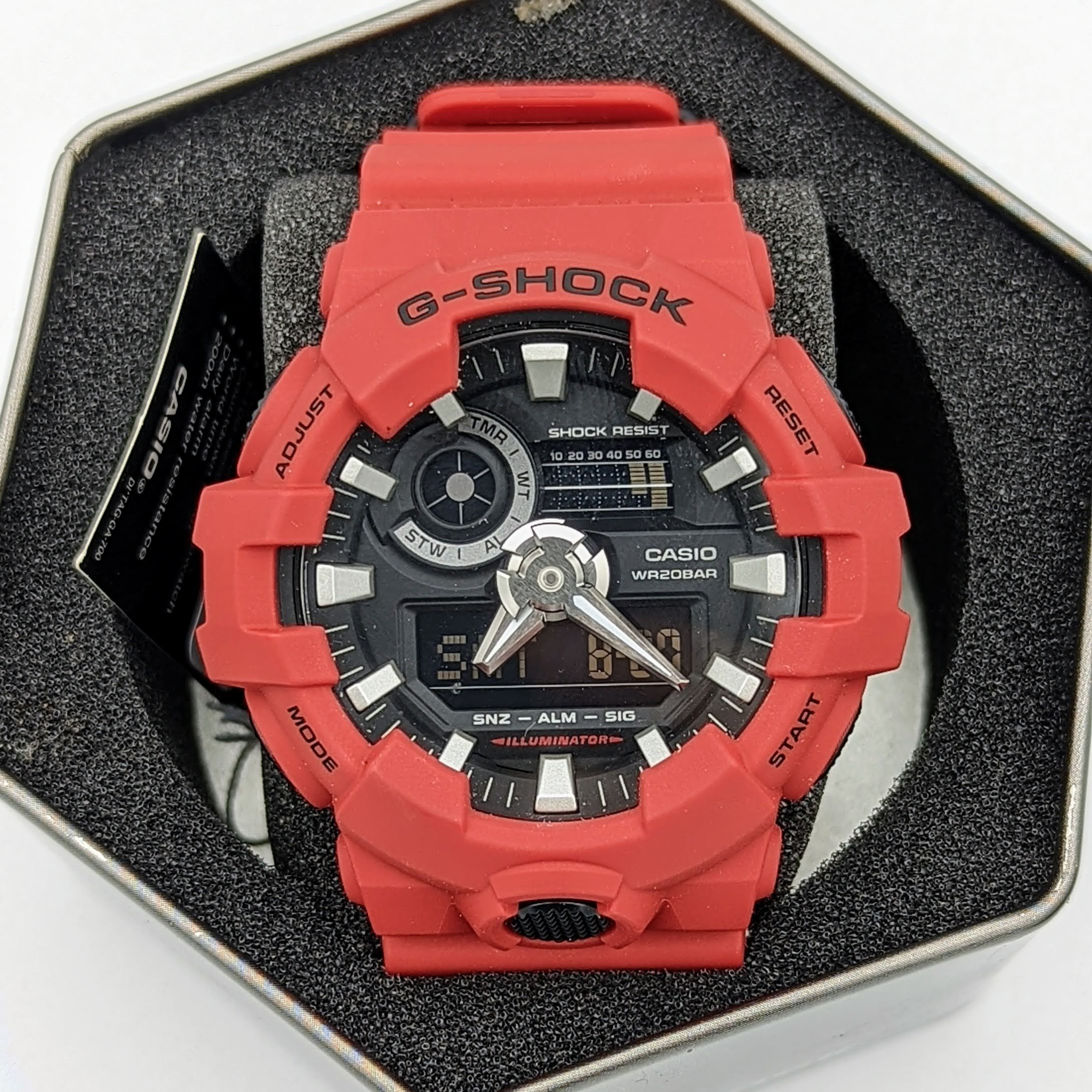 CASIO G-Shock Watch Ref. GA-700-4A World Time Wristwatch - In Box!