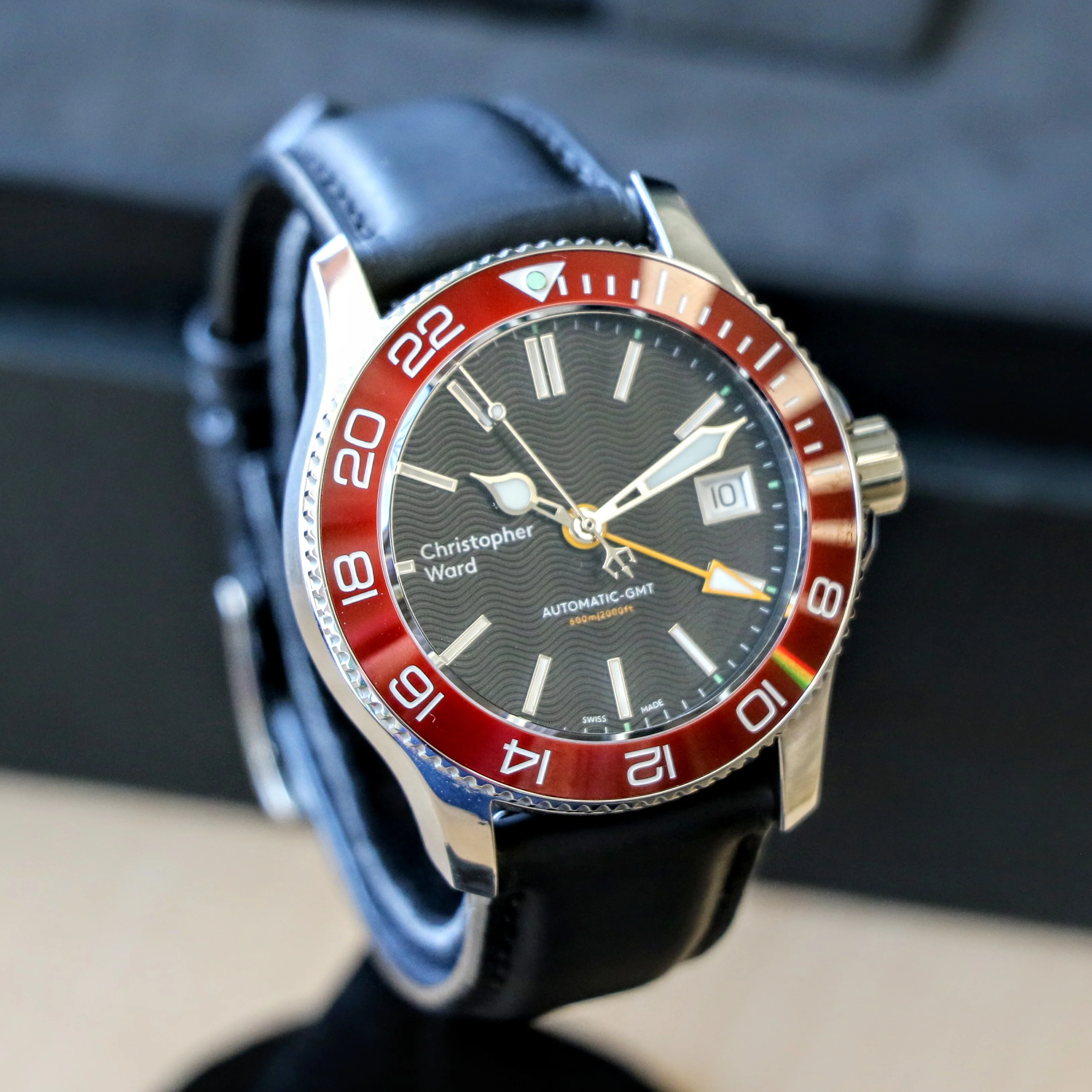 Christopher Ward C60 Trident PRO 600 GMT Diver Watch C6038AGM2 - ALL Original, Double Box & Papers - Image 4