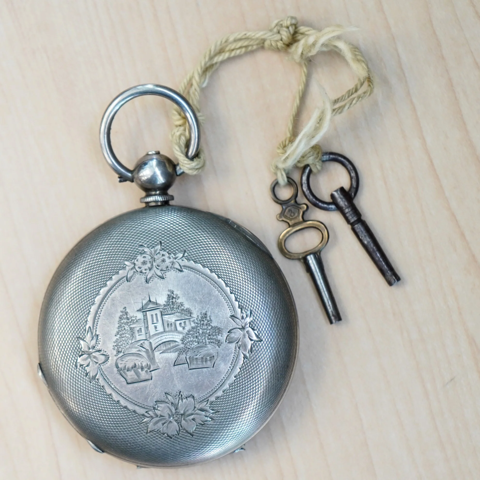 Circa 1860s M. J. TOBIAS Liverpool Pocket Watch Silver Hunter Case Key Wind Key Set England Made - Image 16