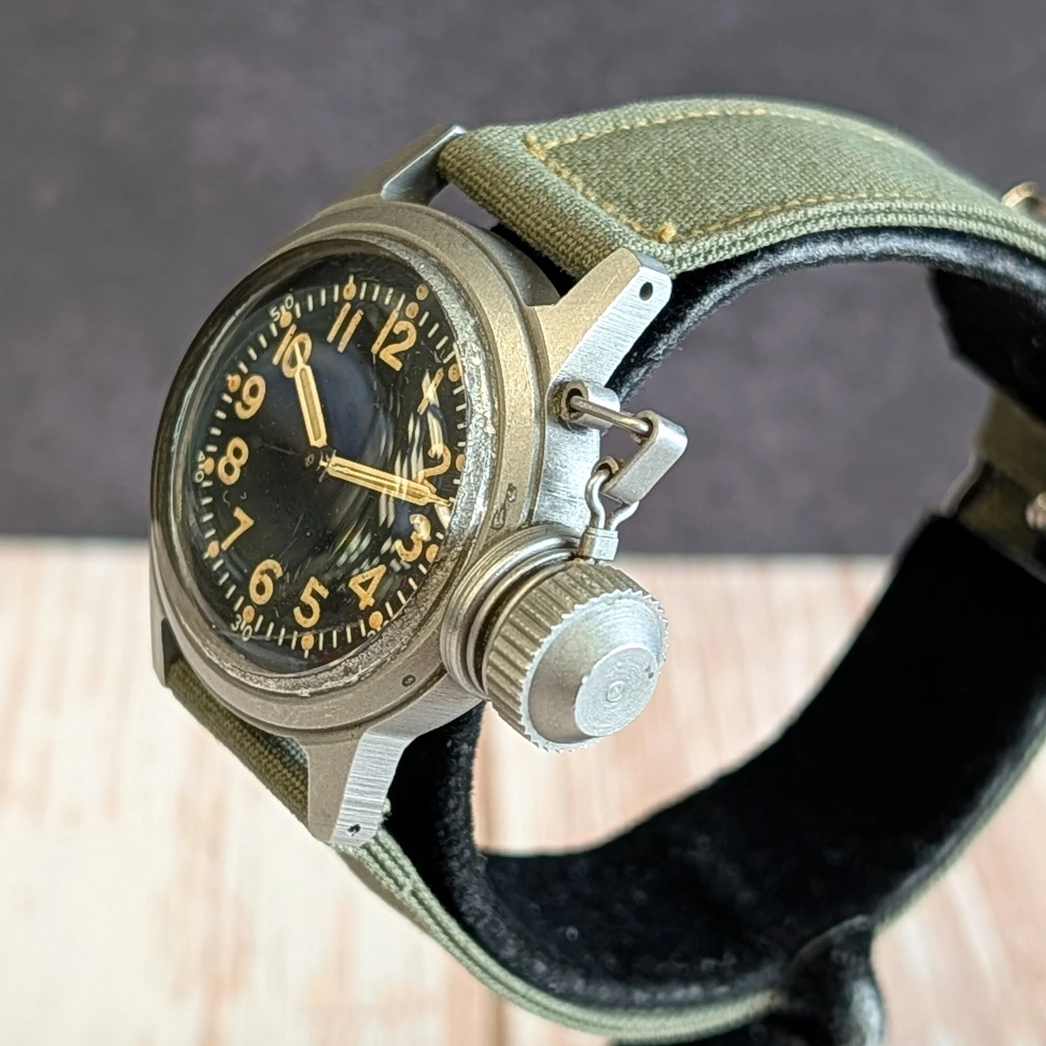 Circa 1942 Elgin UDT Diver Canteen WWII Watch Military U.S.N. Wristwatch - Image 13