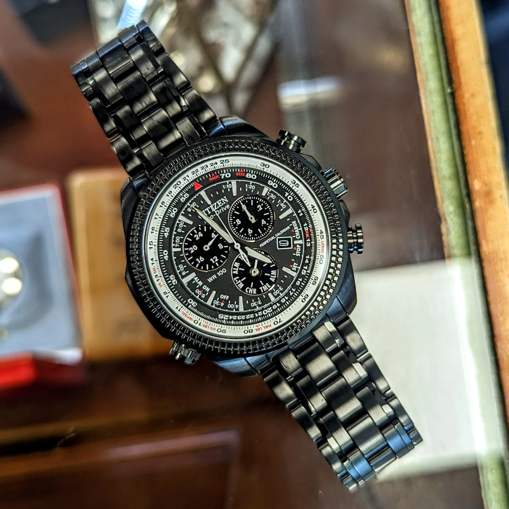 CITIZEN "Brycen" Eco-Drive Watch Perpetual Calendar Wristwatch - Ref. BL5405-59E - Image 10