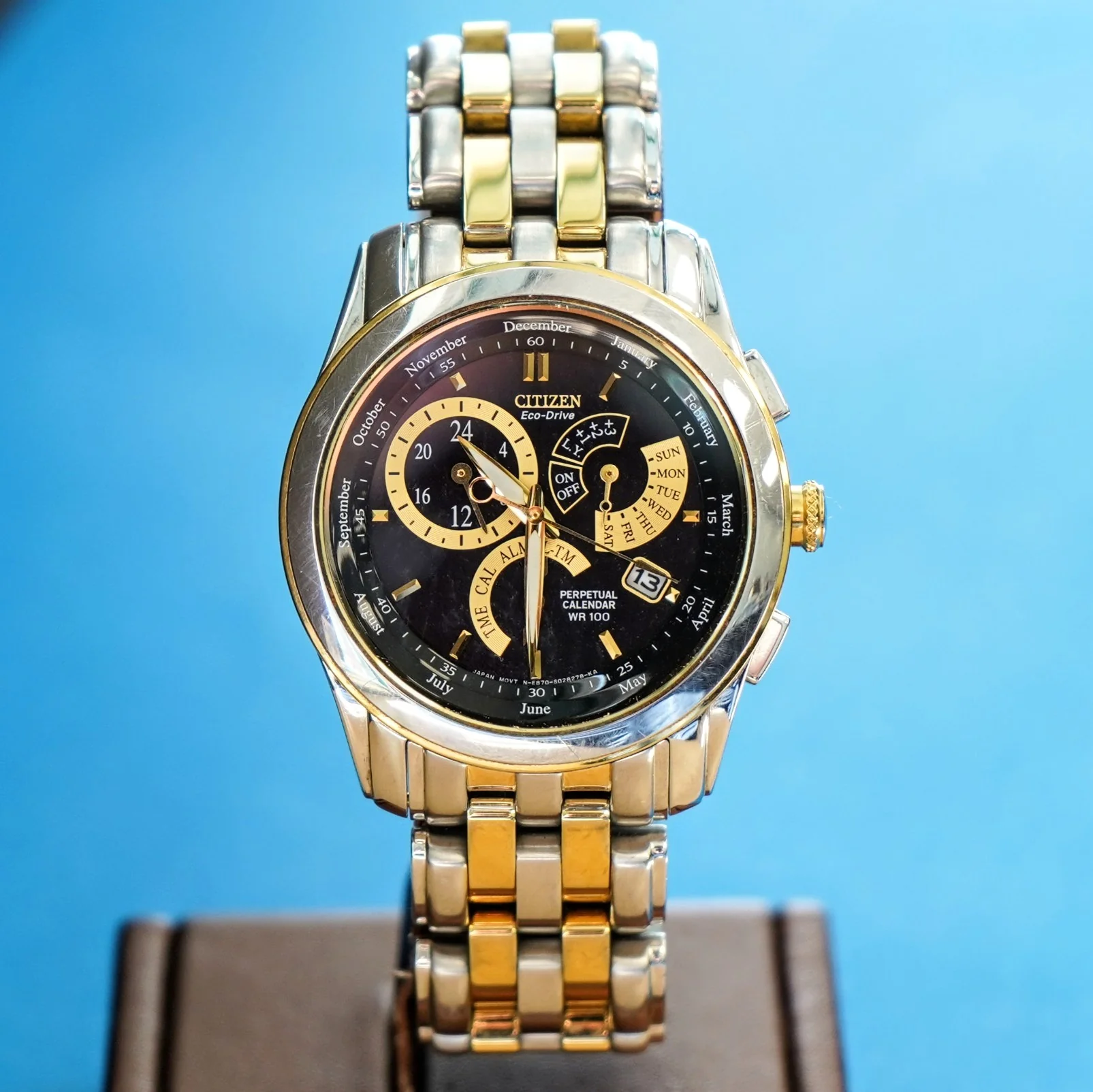 CITIZEN Eco-Drive Chandler Watch BL8004-53E Perpetual Calendar Two-Tone Wristwatch - Image 2