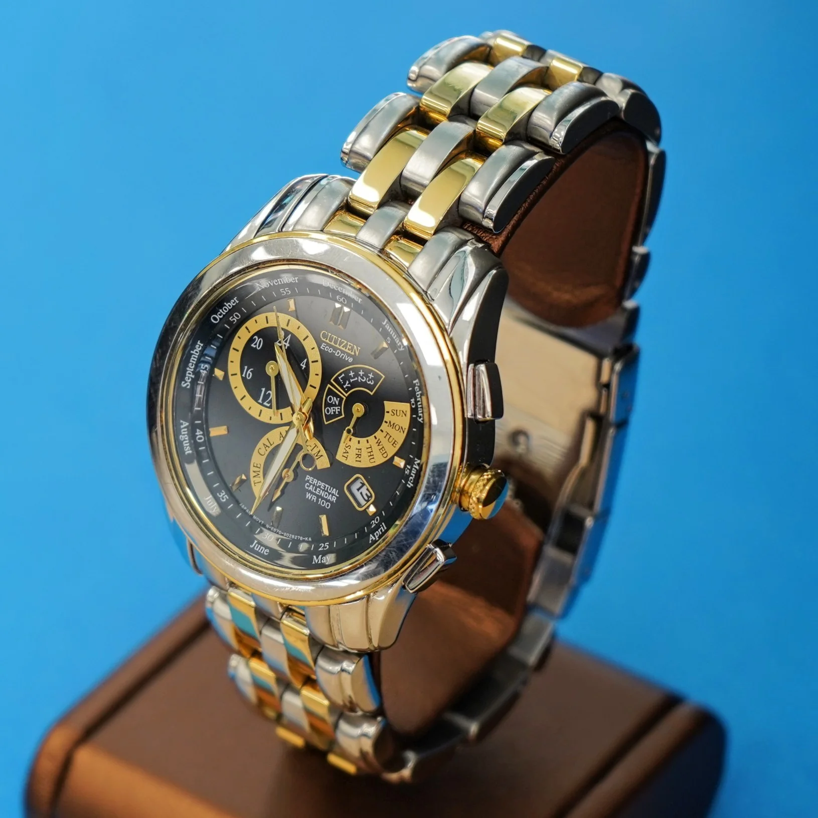 CITIZEN Eco-Drive Chandler Watch BL8004-53E Perpetual Calendar Two-Tone Wristwatch - Image 5