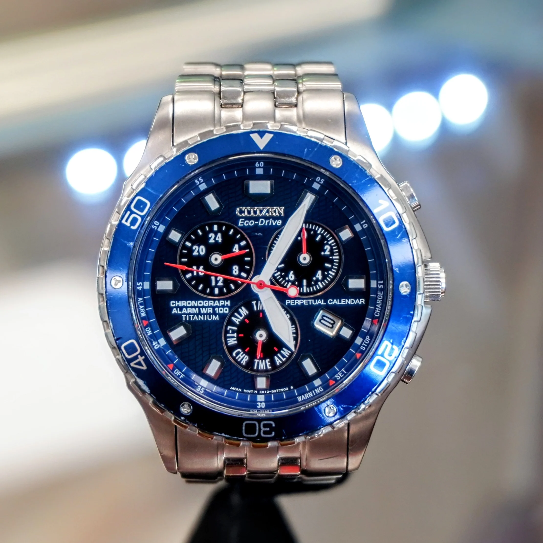 CITIZEN Eco-Drive Perpetual Calendar Watch Chronograph Wristwatch Ref. BL5350-59L - Image 3