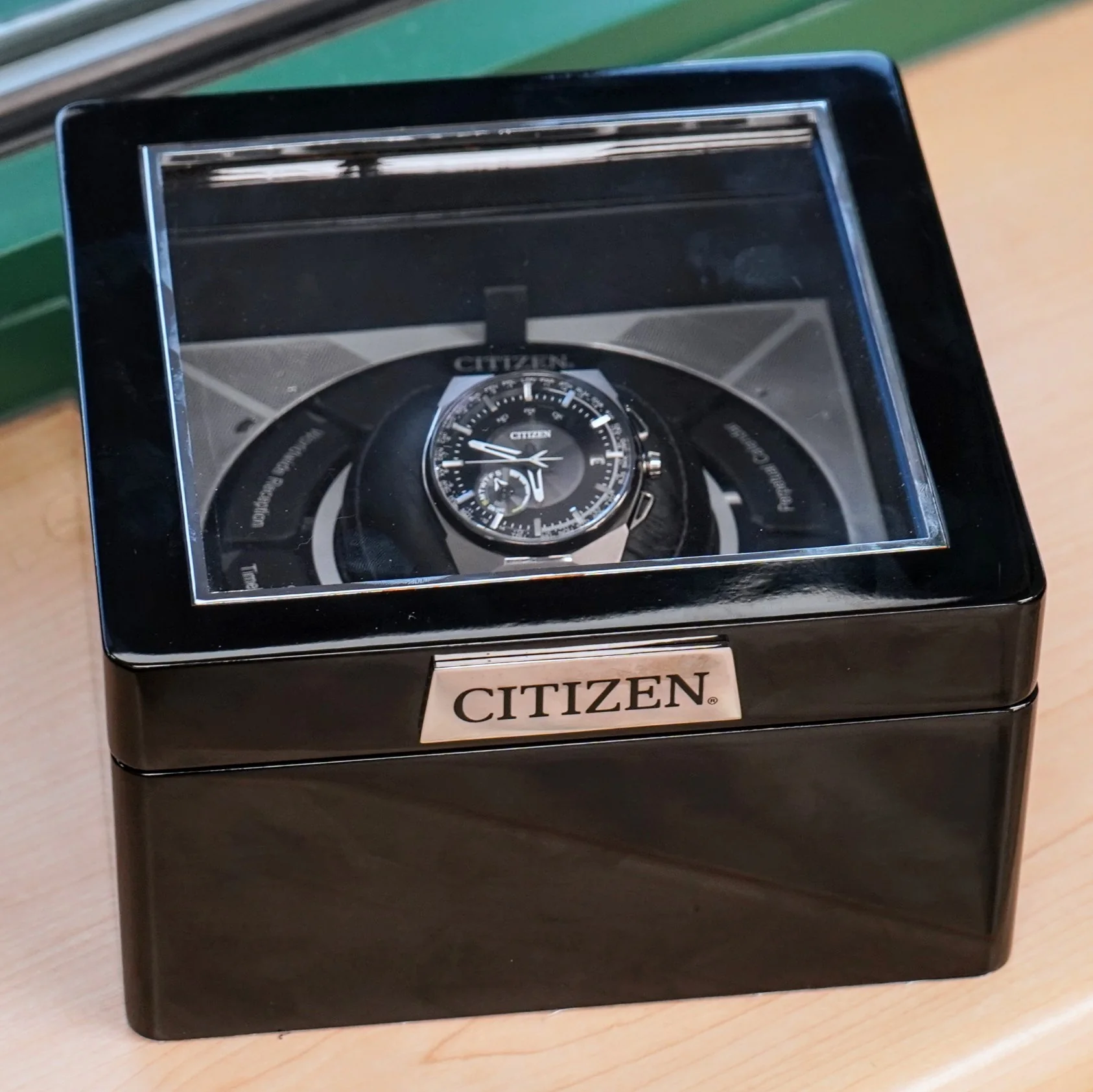 CITIZEN Eco-Drive Satellite Wave Wristwatch Super Titanium Case & Bracelet Ref. CC2006-53E F100-T020177 - In Box! - Image 15