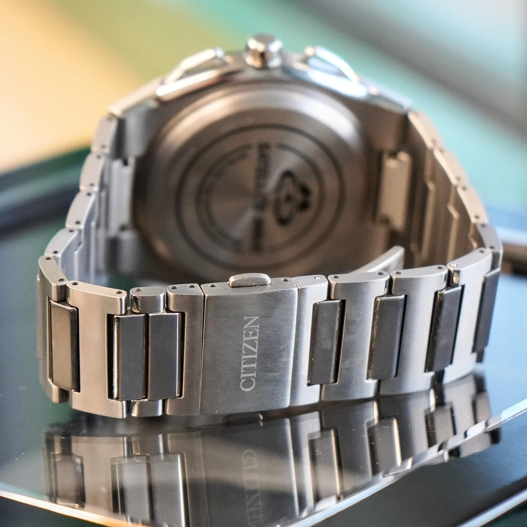 CITIZEN Eco-Drive Satellite Wave Wristwatch Super Titanium Case & Bracelet Ref. CC2006-53E F100-T020177 - In Box! - Image 8