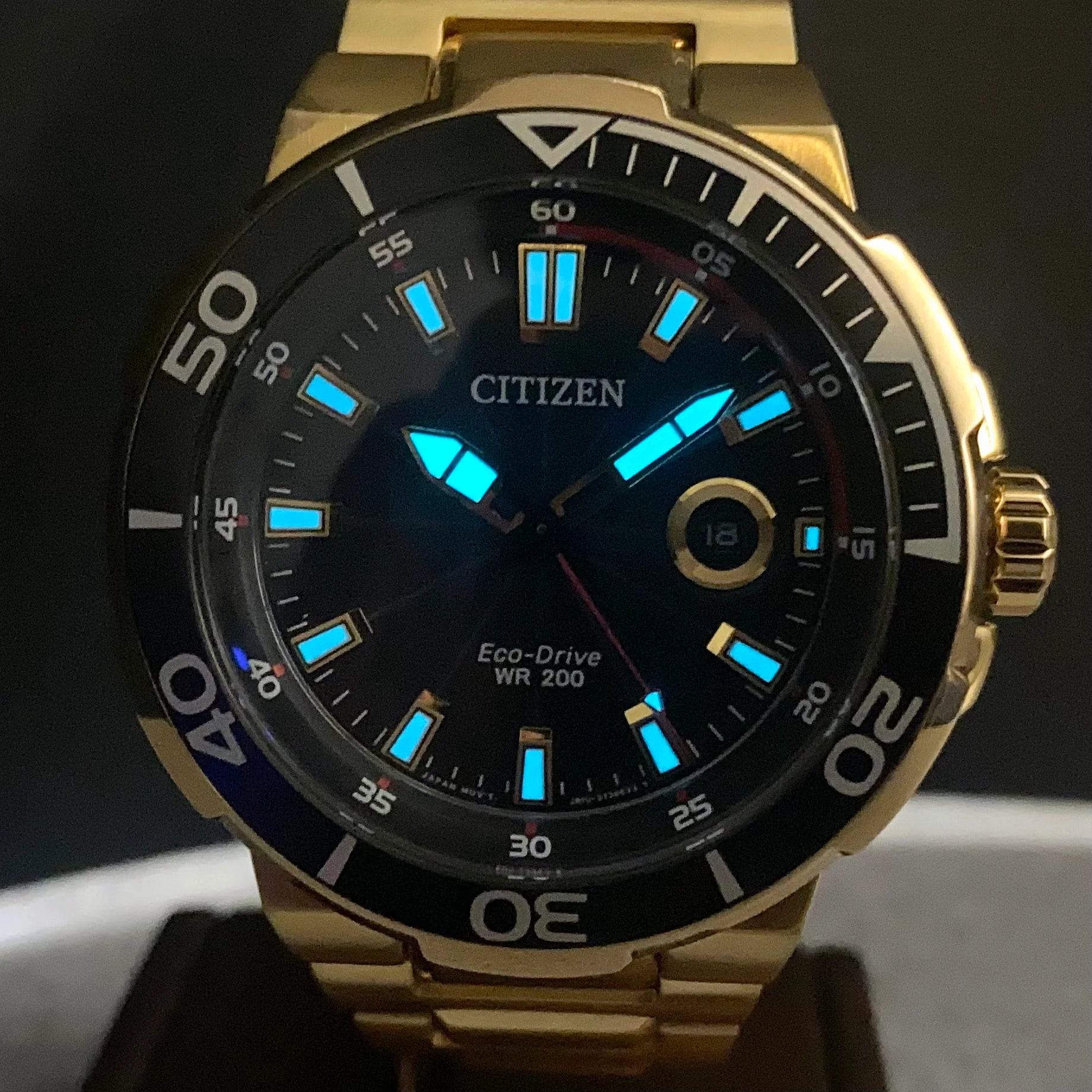 CITIZEN Endeavor Watch Eco-Drive WR 200 Diver Wristwatch Ref. AW1422-50E ALL S.S. - Image 8