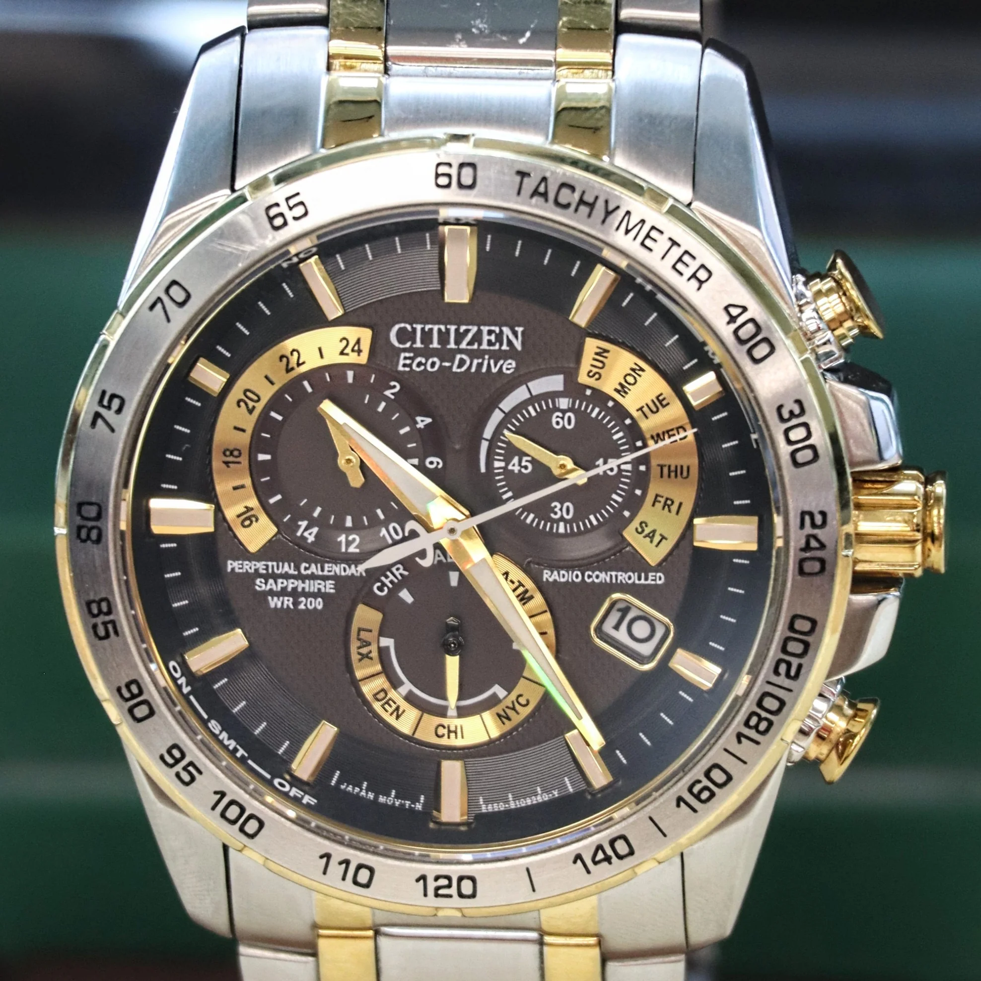 CITIZEN PCAT Watch Perpetual Calendar Ref. AT4004-52E Radio Controlled Eco-Drive Wristwatch - Image 8