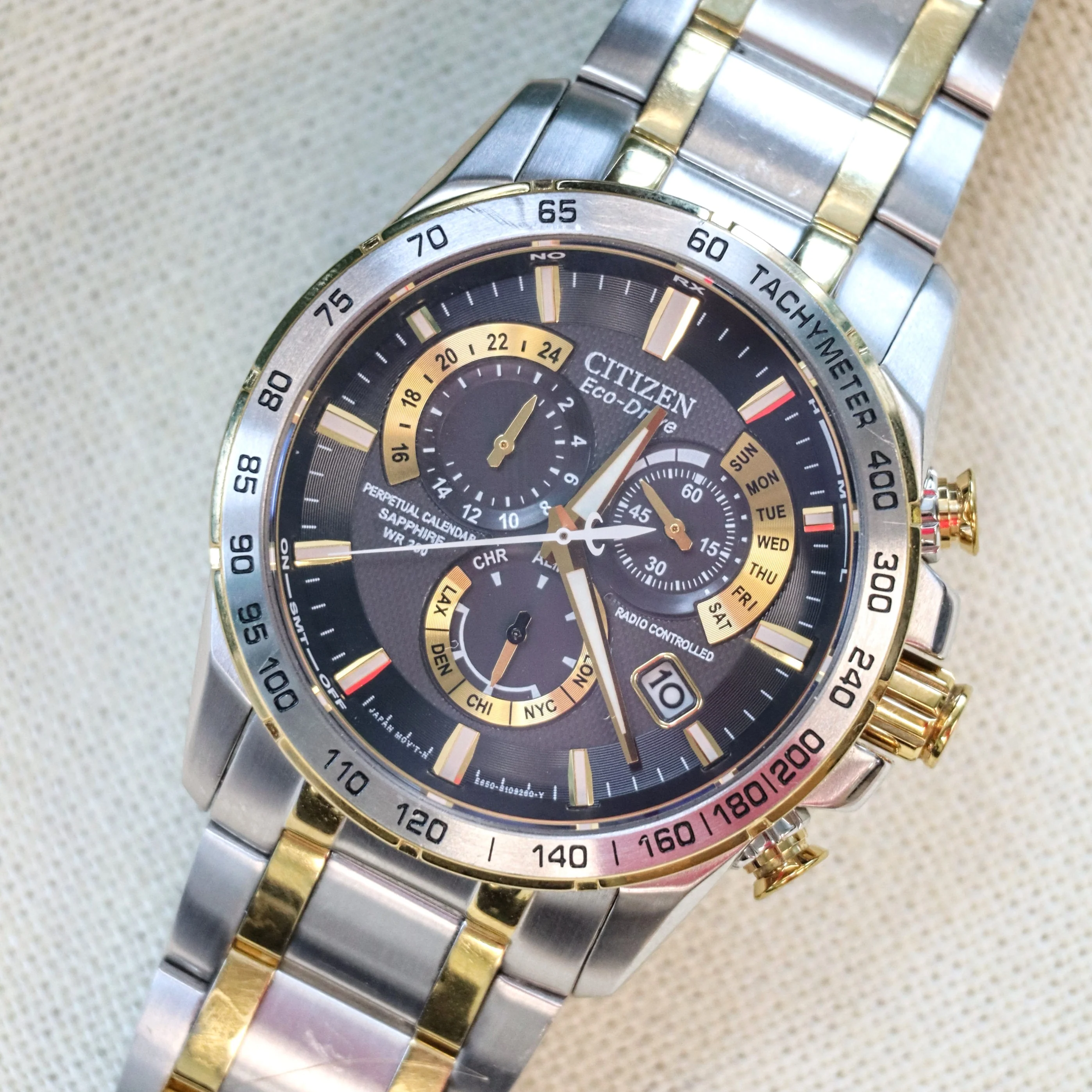 CITIZEN PCAT Watch Perpetual Calendar Ref. AT4004-52E Radio Controlled Eco-Drive Wristwatch - Image 9