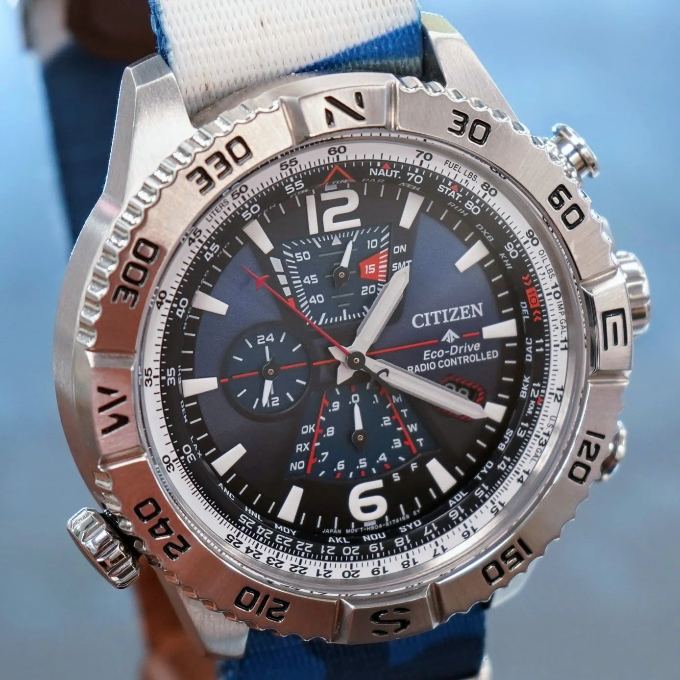 CITIZEN Promaster Navihawk A-T Watch Atomic Timekeeping Wristwatch AT8220-55L - Image 6