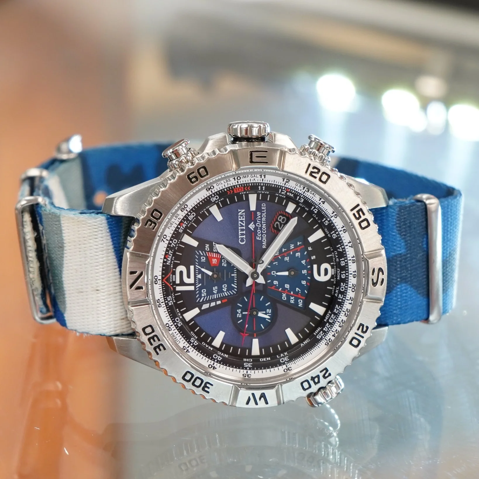 CITIZEN Promaster Navihawk A-T Watch Atomic Timekeeping Wristwatch AT8220-55L - Image 7
