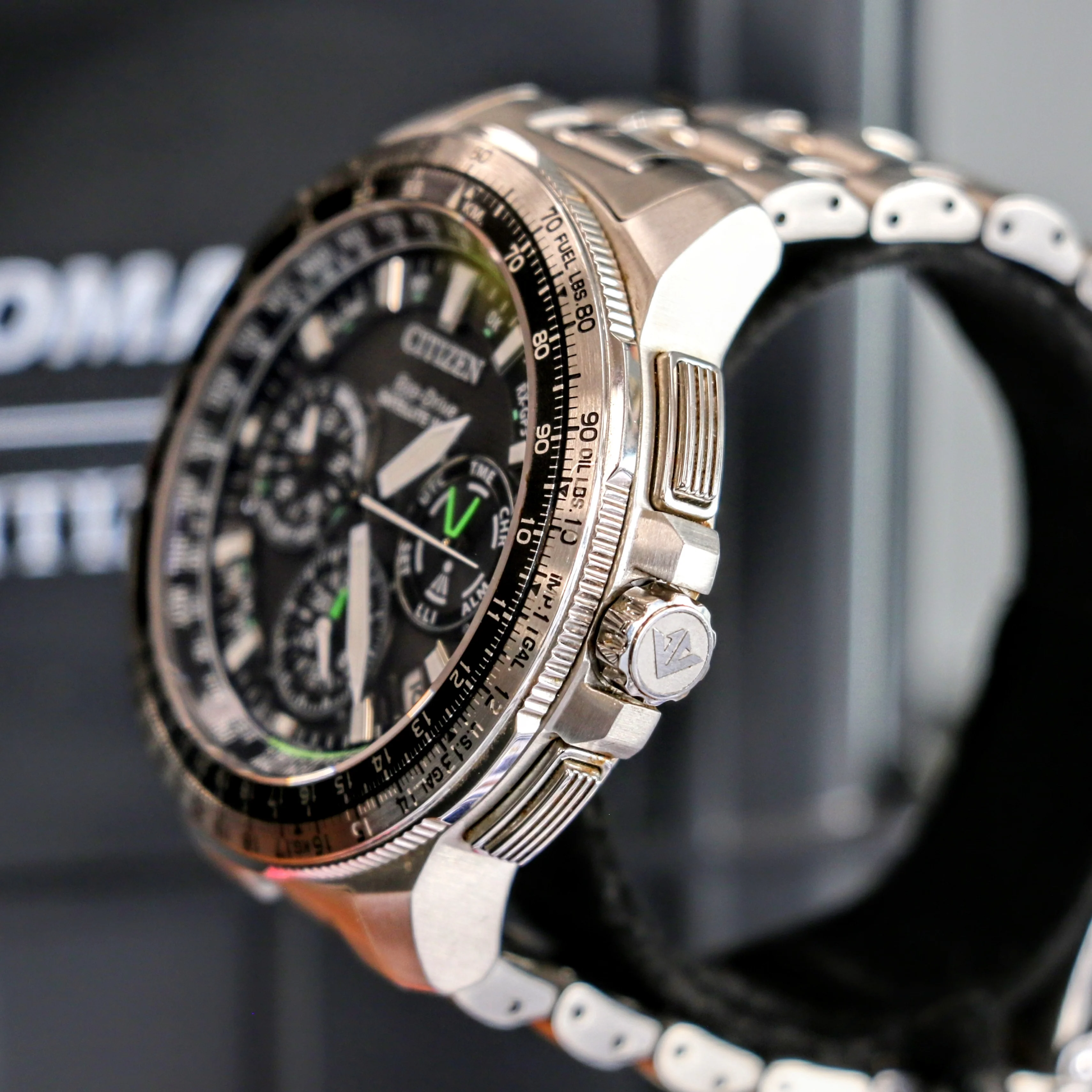 CITIZEN Promaster Navihawk GPS Satellite Wave Wristwatch Eco-Drive Chronograph Watch CC9030-51E - Image 7