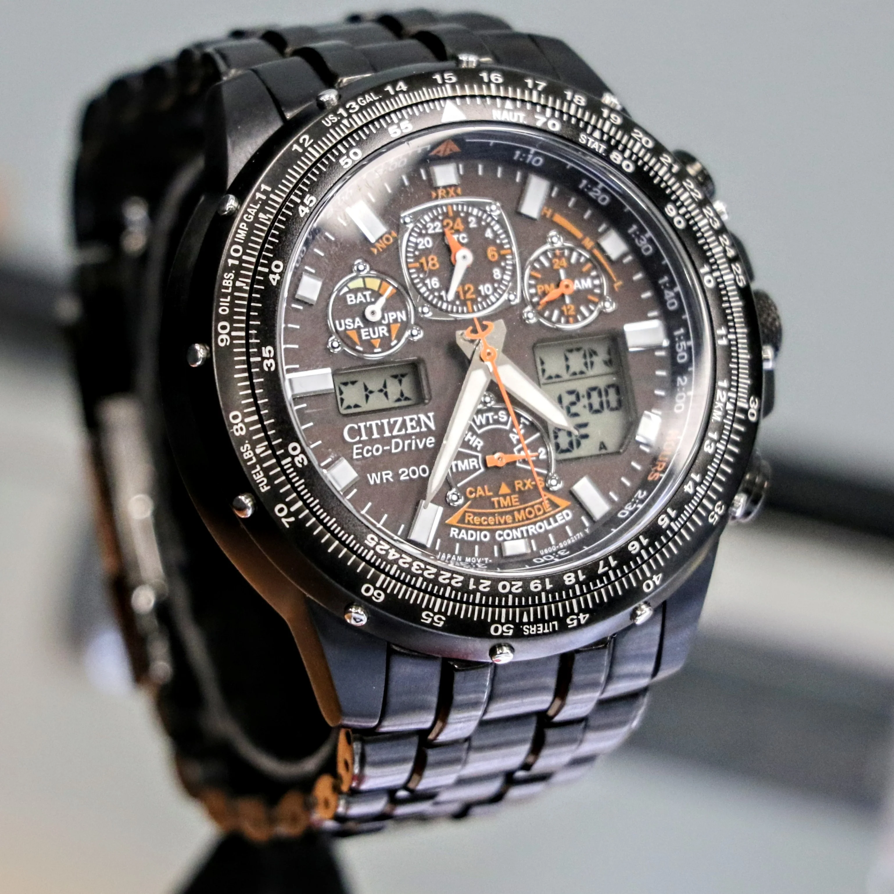 CITIZEN Promaster Skyhawk A-T Wristwatch Radio Controlled Eco-Drive “Black Eagle” JY0005-50E - Image 9