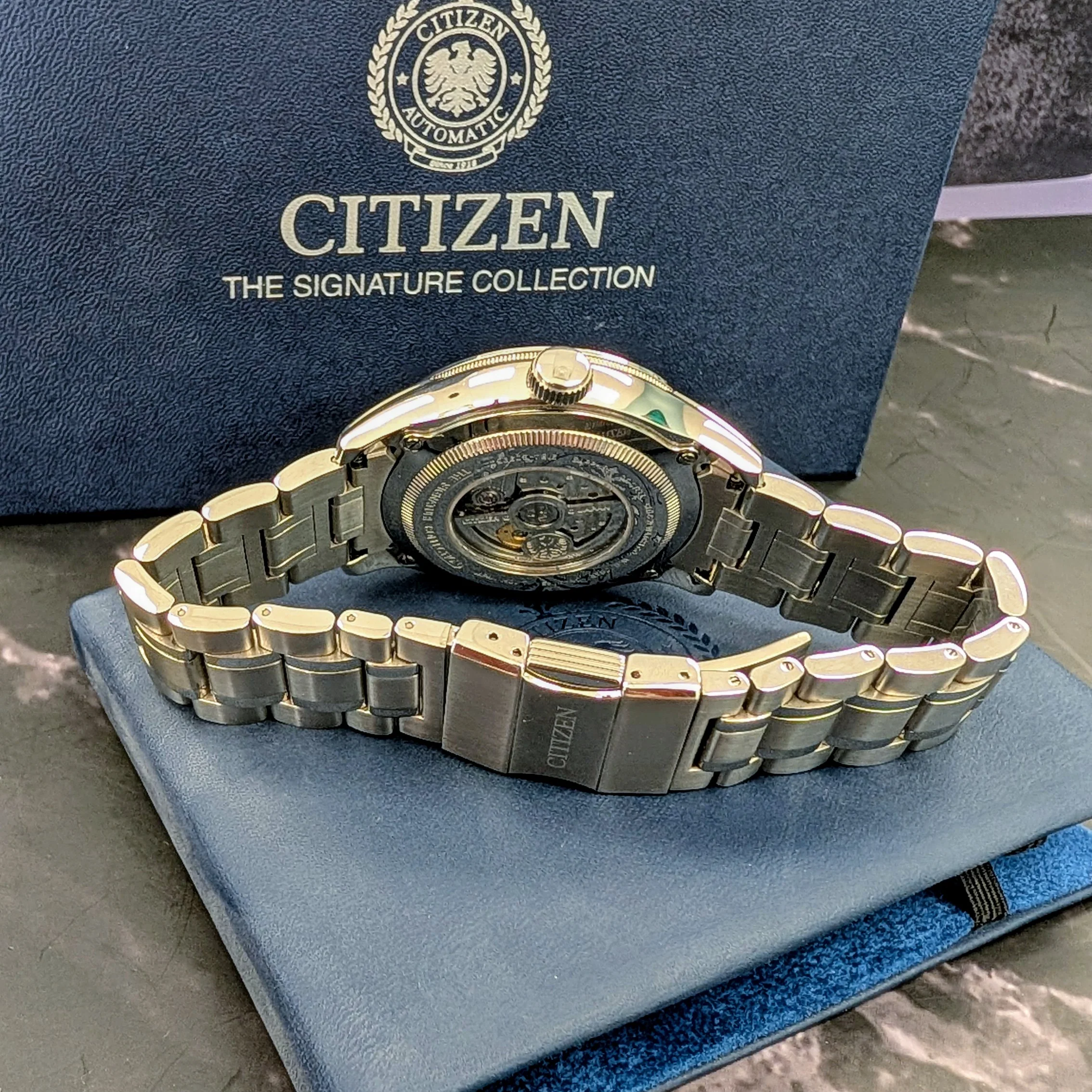 Citizen Signature Grand Classic Automatic Watch NB3010-52A 43mm Wristwatch B&P - Image 12