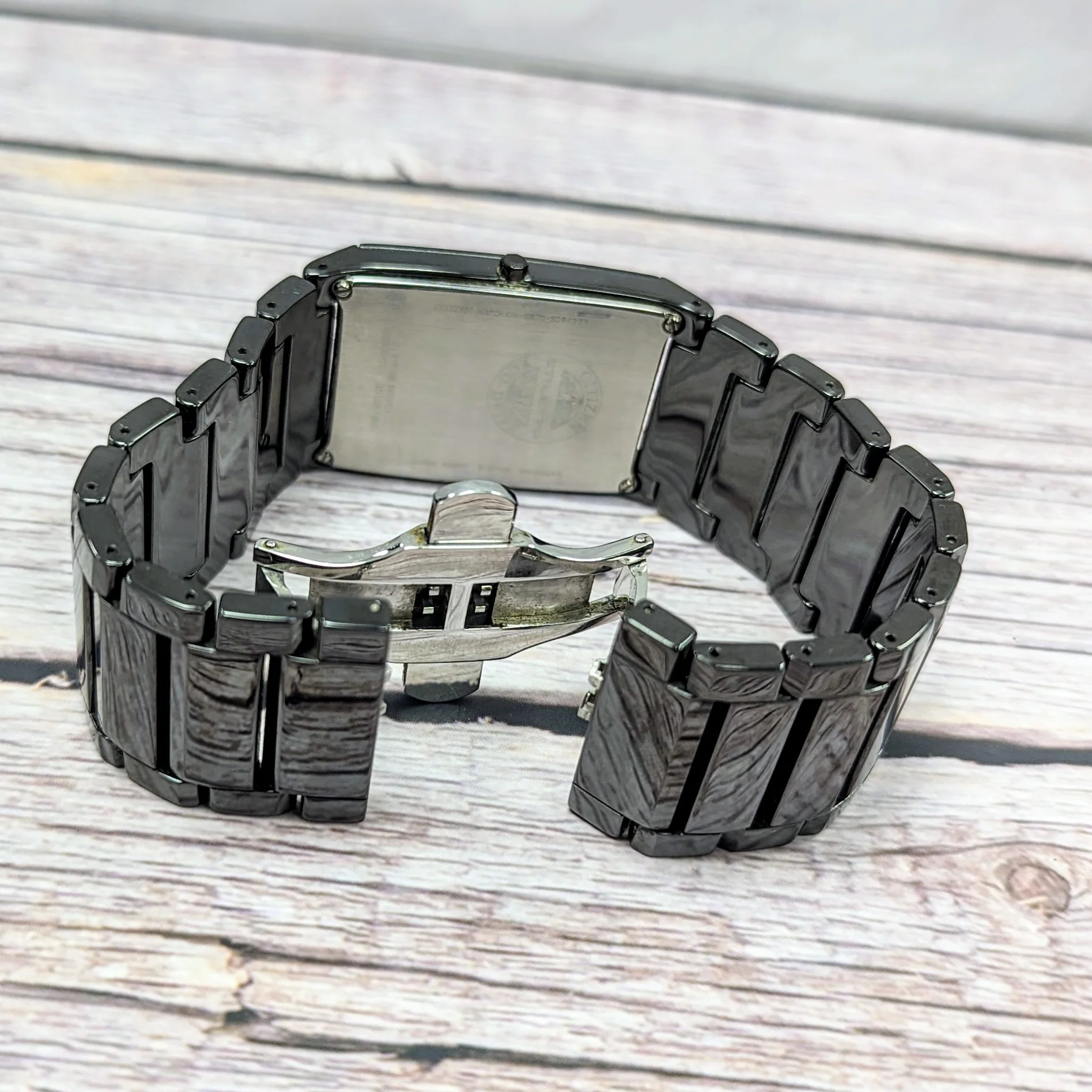 CITIZEN Stiletto Blade Eco-Drive Ceramic Watch AR3045-52E 28mm Dress Wristwatch - Image 13