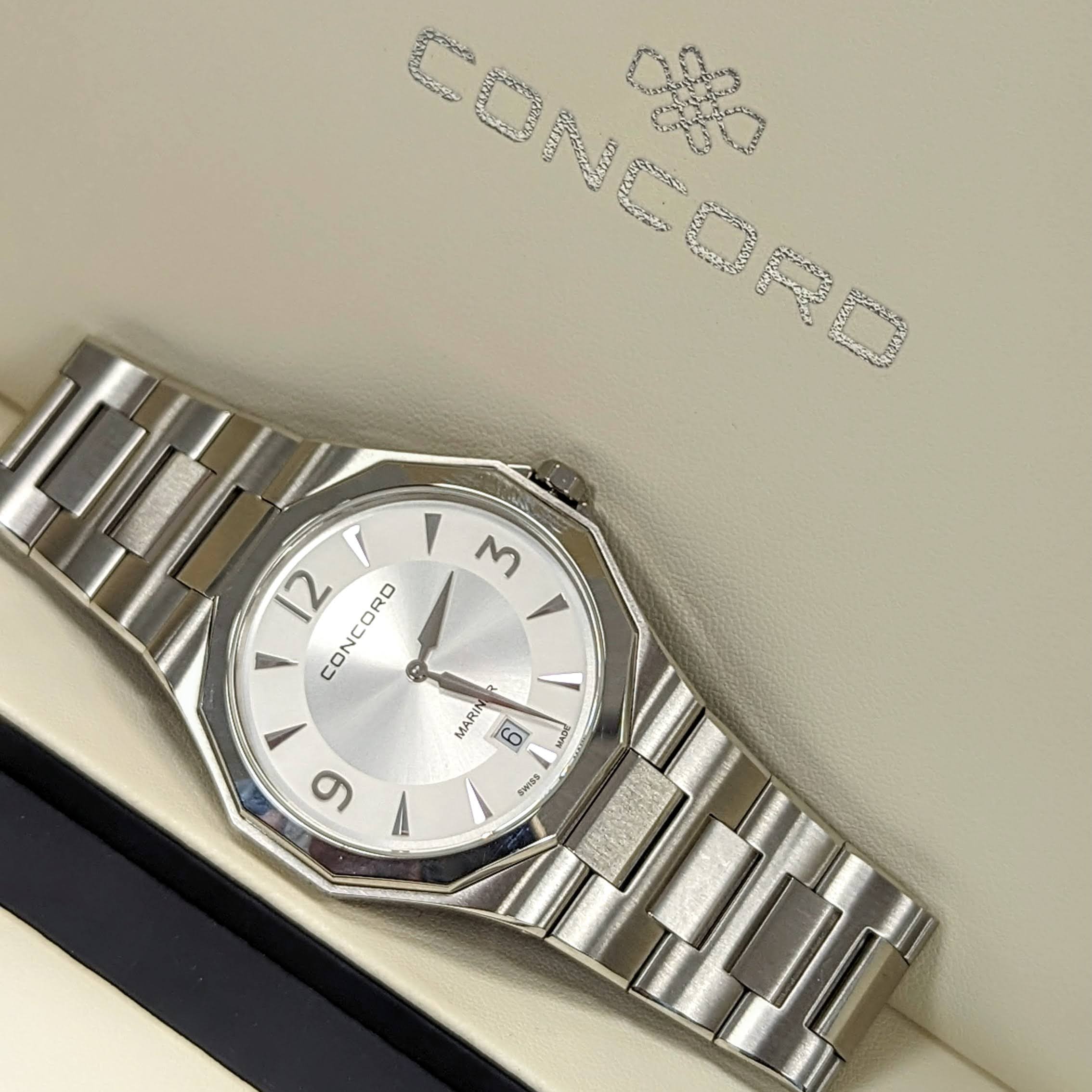 CONCORD Mariner Wristwatch Ref. 05.1.14.1186 Date Indicator - ALL Original! Boxes & Papers - Image 4