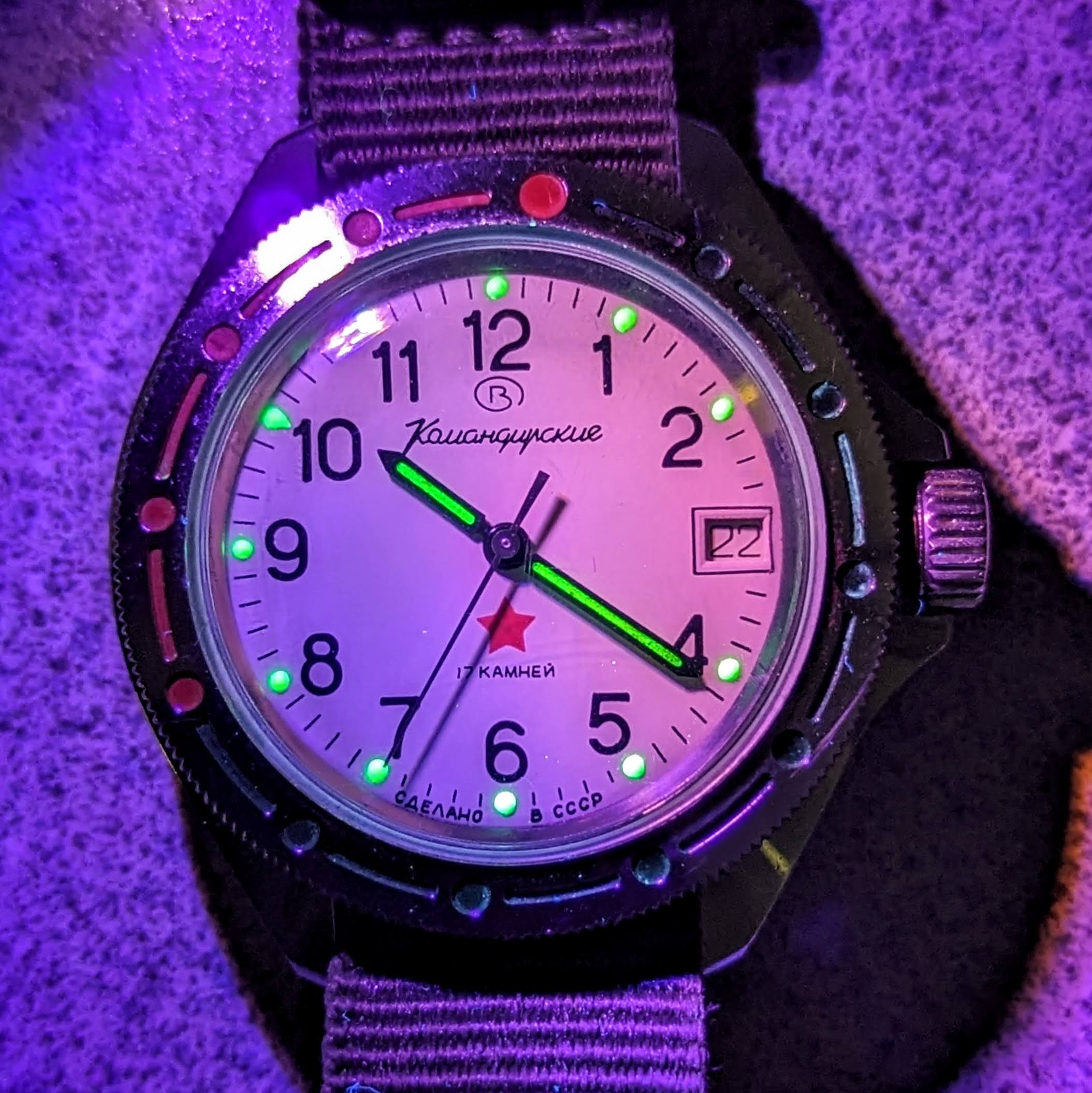 VOSTOK Komandirskie "Red Star" Diver Watch 17 Jewels Cal. 2414A Watertight 50m - Ref. 341201 U.S.S.R. Made - Image 9