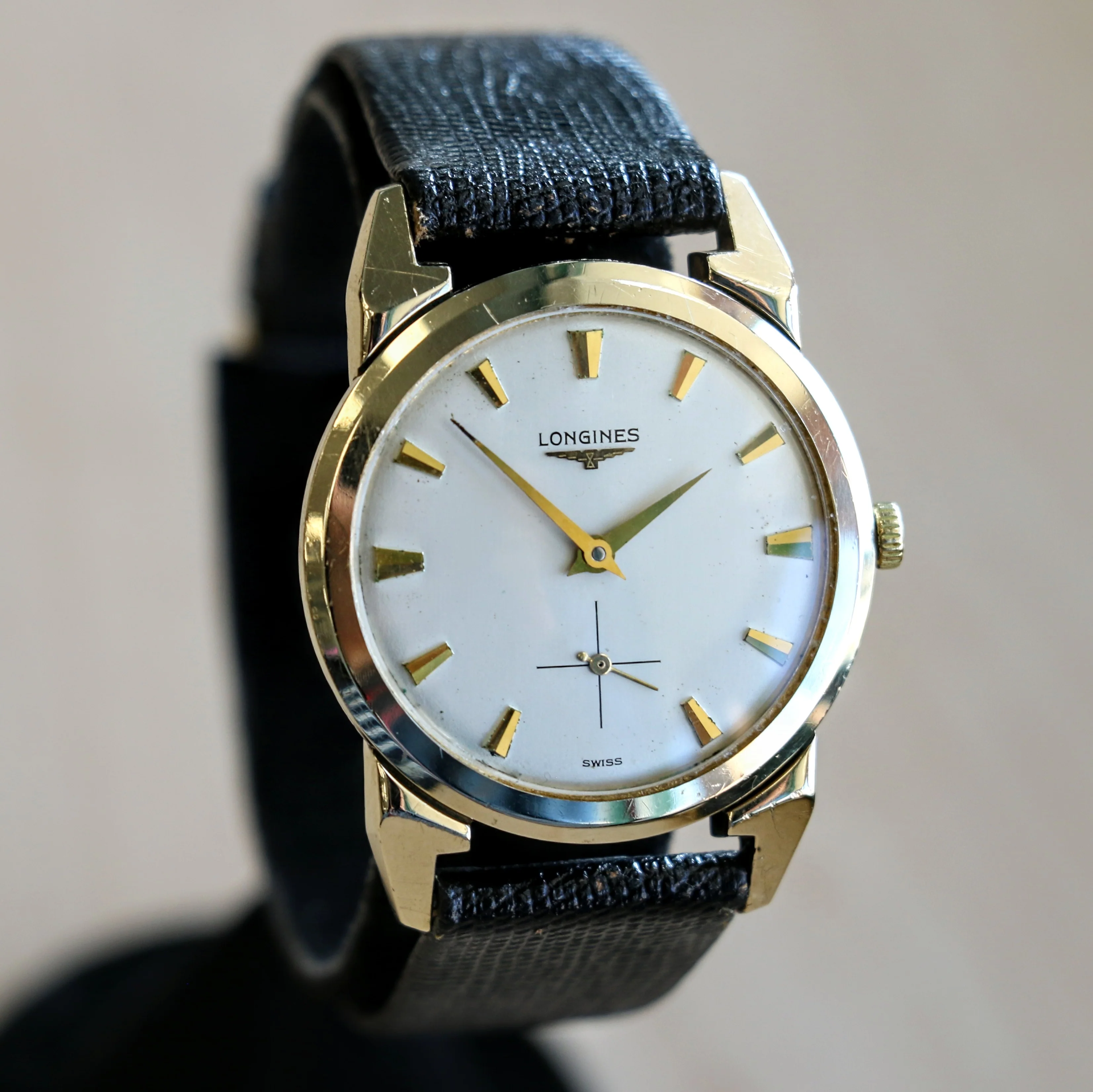 1955 LONGINES Watch 17 Jewels Cal. 23Z Fancy Lugs Vintage Swiss Made Wristwatch - Image 7