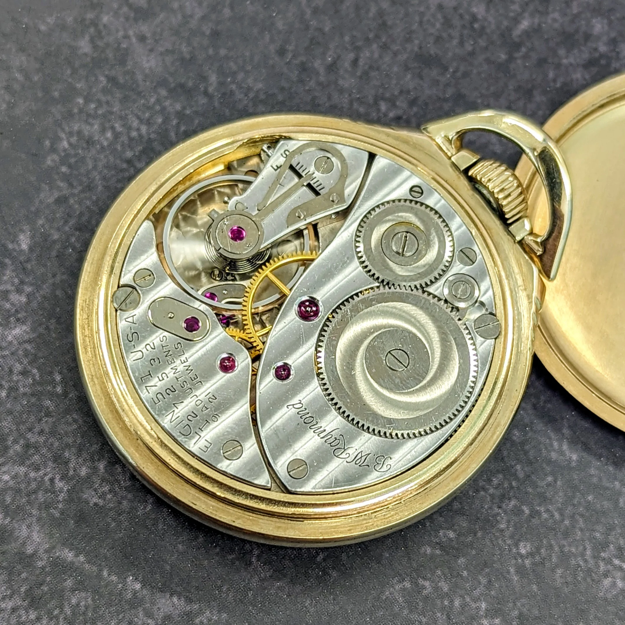 1954 Elgin B.W. Raymond Pocket Watch 16s Grade 571 Lever Set 21 Jewels 9 Adjustments - Image 11