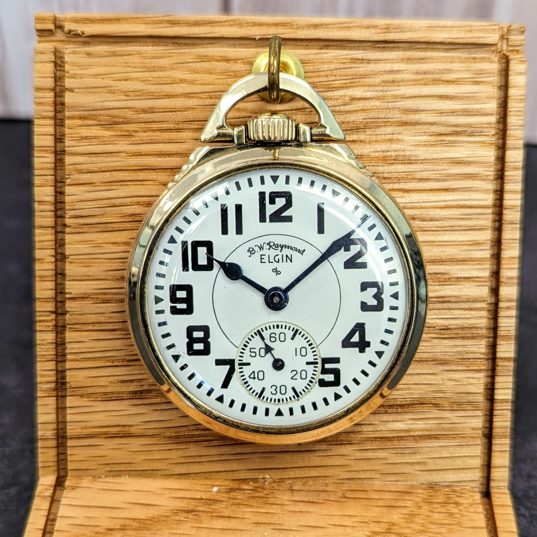 1954 Elgin B.W. Raymond Pocket Watch 16s Grade 571 Lever Set 21 Jewels 9 Adjustments - Image 6