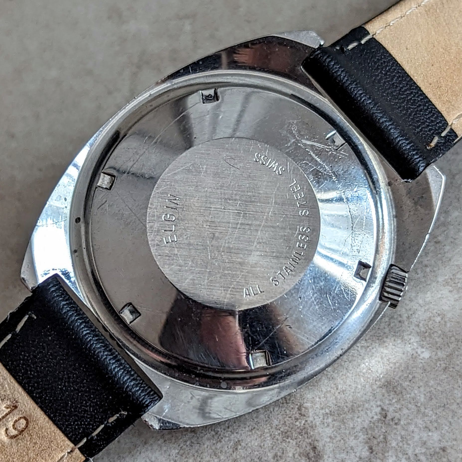 ELGIN Diver Automatic Wristwatch Day/Date Ref. WH103 Cal. FHF 909 Swiss Made Watch - Image 14