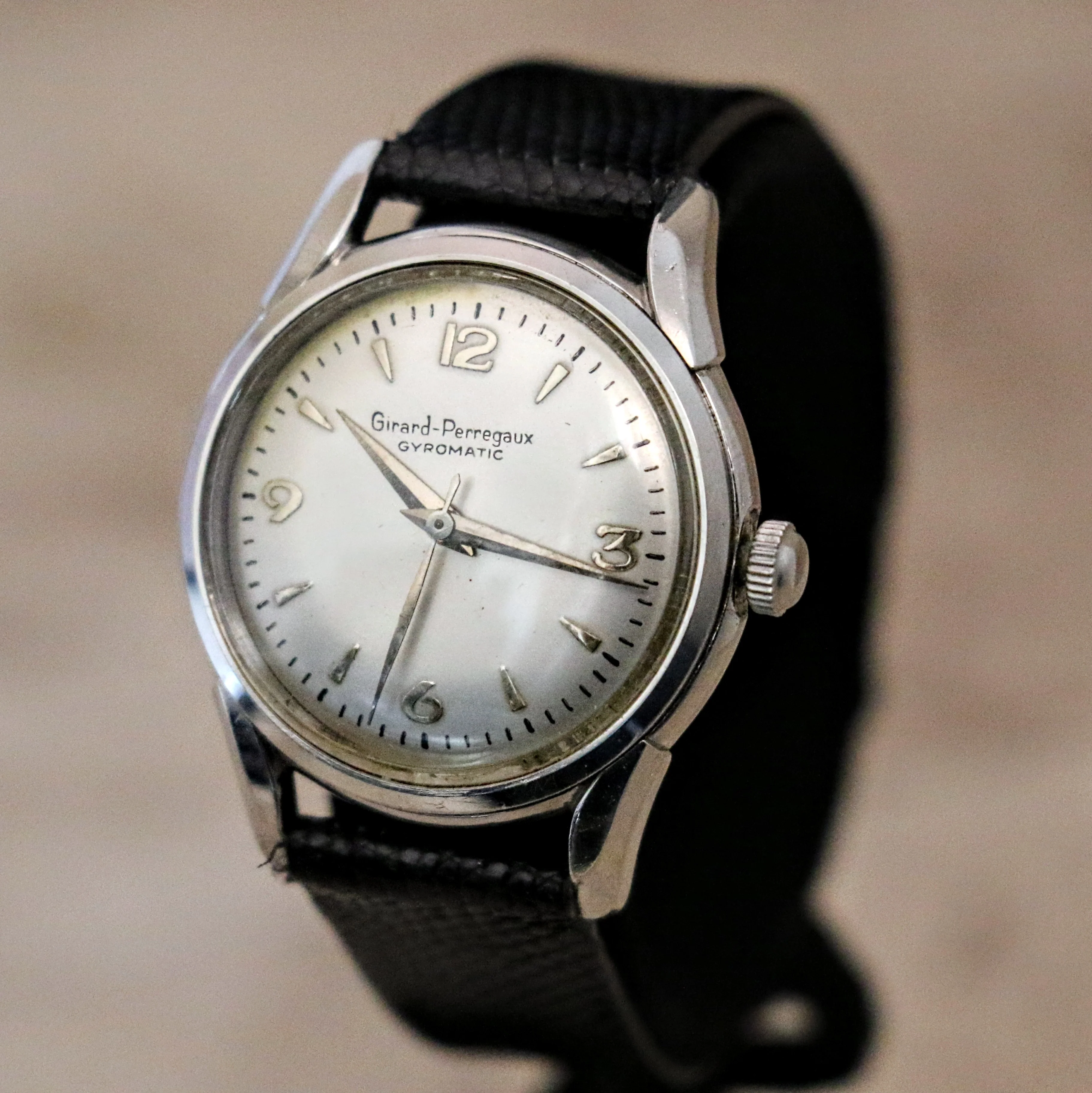 GIRARD-PERREGAUX Gyromatic Wristwatch Cal. 47 AE 17 Jewels Automatic Watch S.S. - Image 3