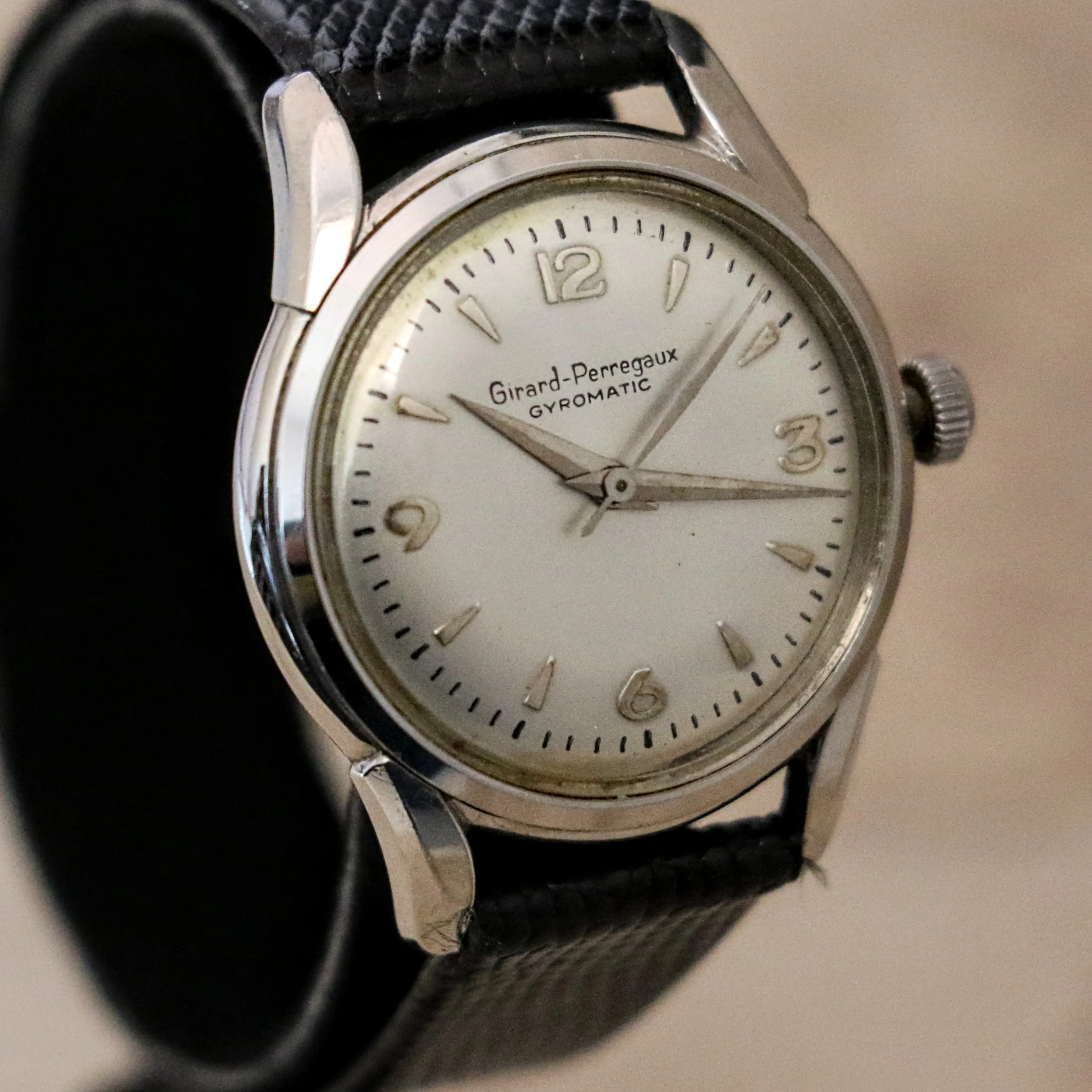 GIRARD-PERREGAUX Gyromatic Wristwatch Cal. 47 AE 17 Jewels Automatic Watch S.S. - Image 6