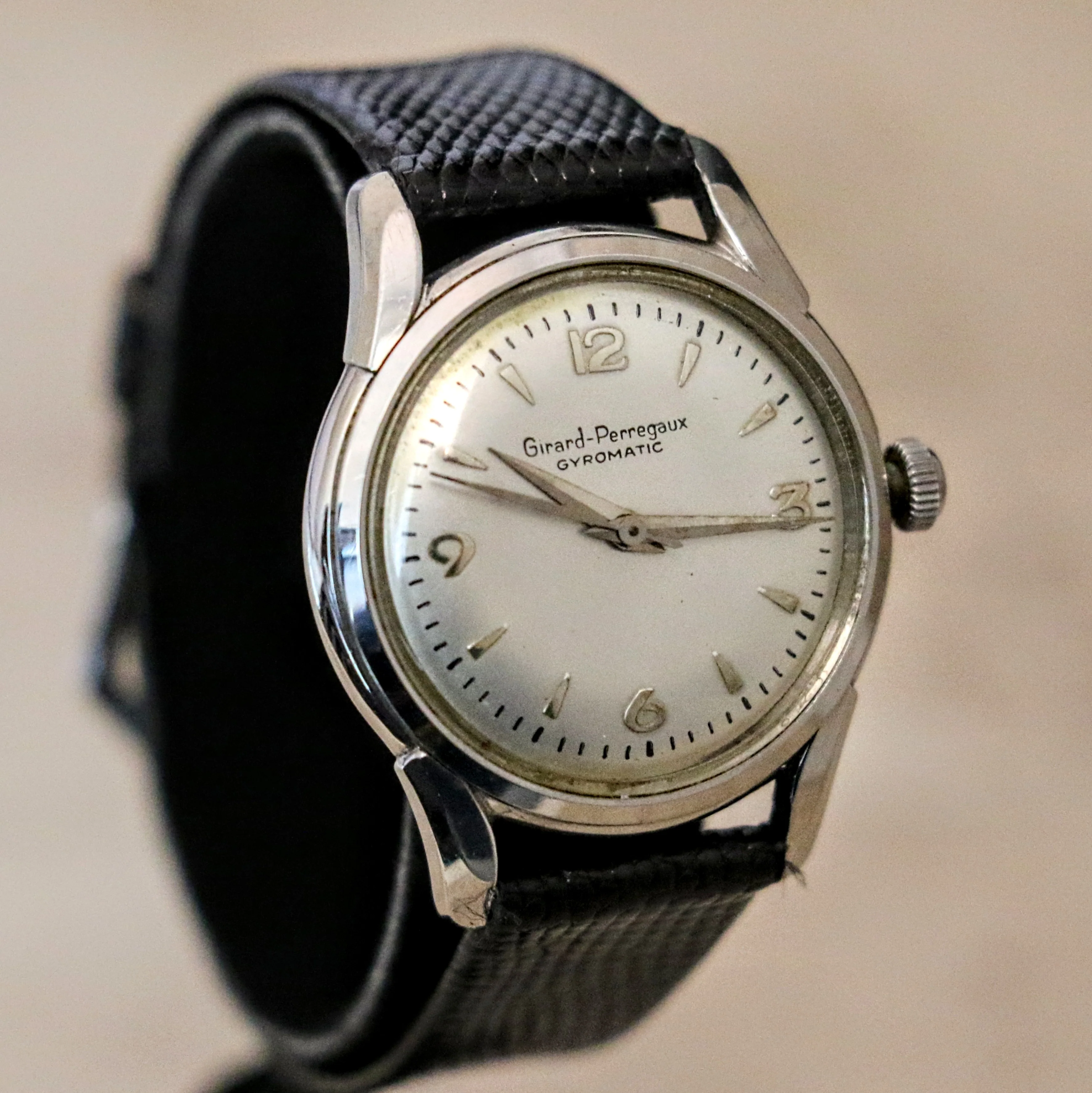 GIRARD-PERREGAUX Gyromatic Wristwatch Cal. 47 AE 17 Jewels Automatic Watch S.S. - Image 7