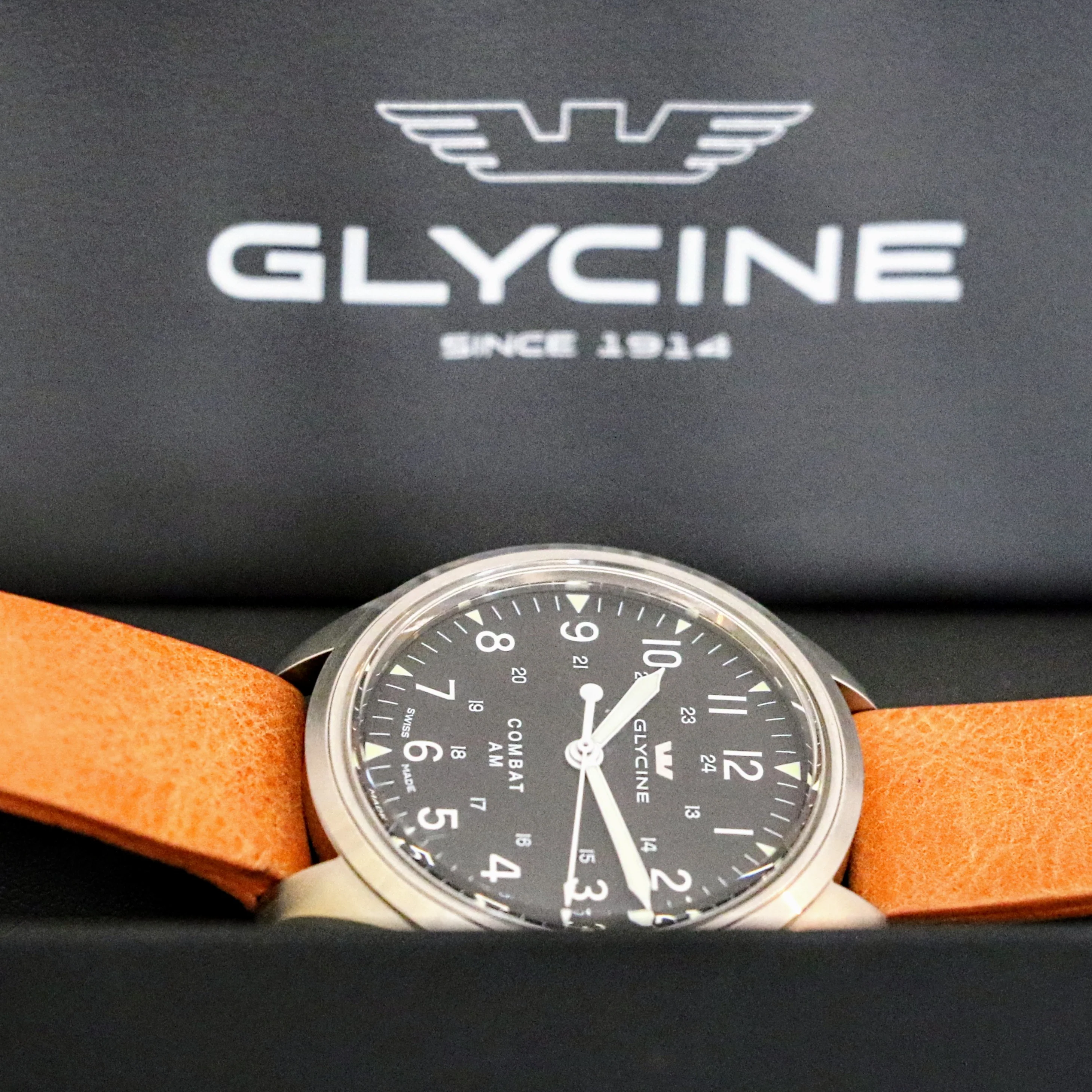 GLYCINE Combat AM Automatic Watch Ref GL0239 DEMO UNIT NEAR NOS! 2 STRAPS - Image 12