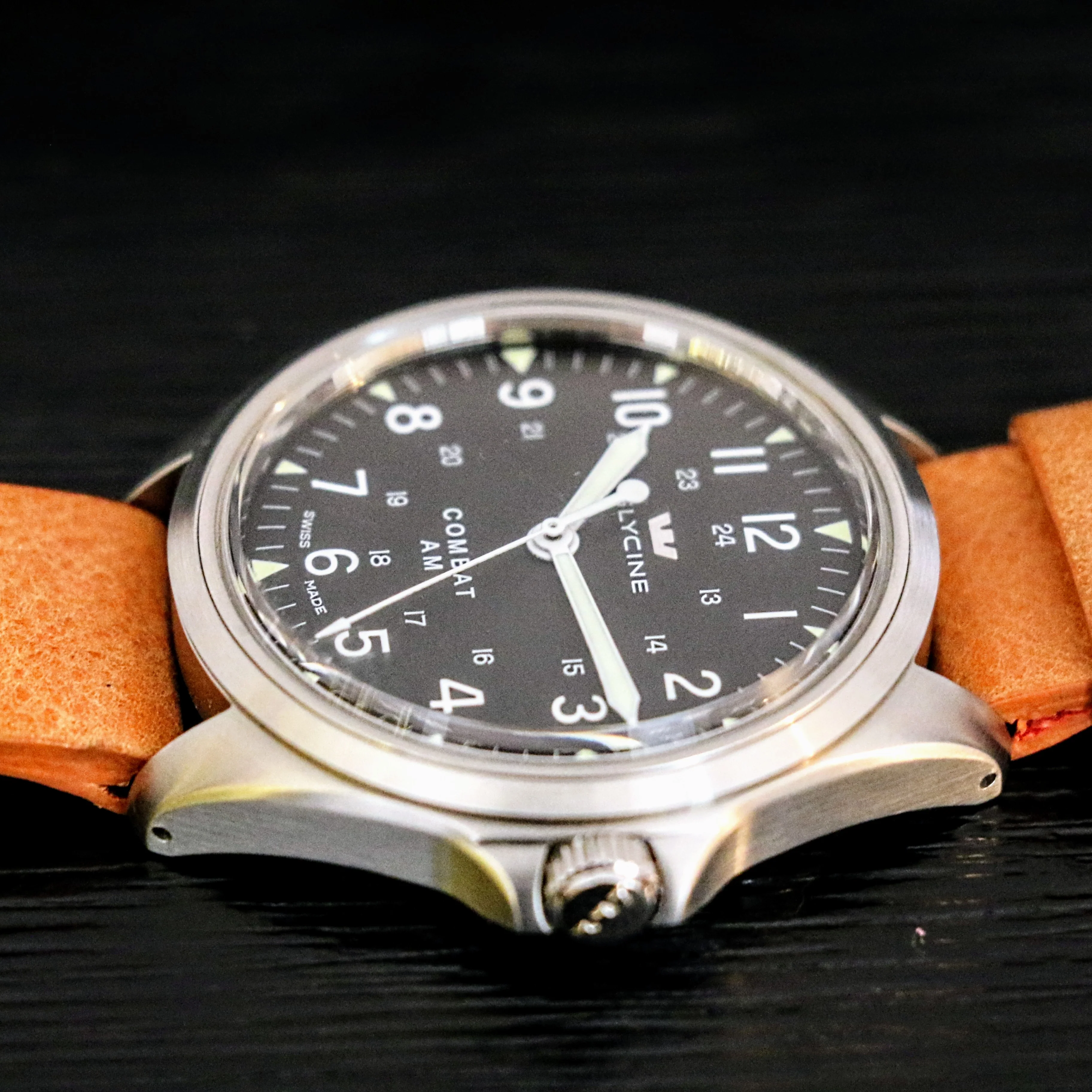 GLYCINE Combat AM Automatic Watch Ref GL0239 DEMO UNIT NEAR NOS! 2 STRAPS - Image 14