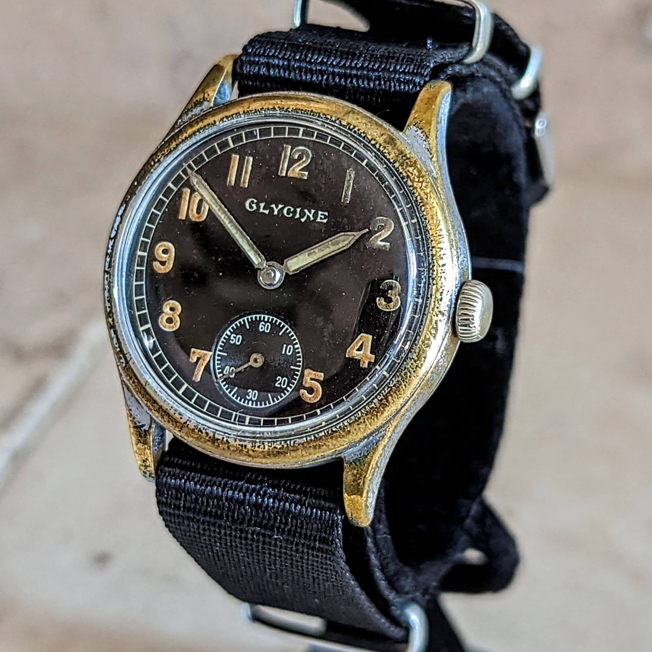 GLYCINE Military Pilot Wristwatch Cal. A.S. 1130 Luminous Dial 33.5mm Watch - Image 4
