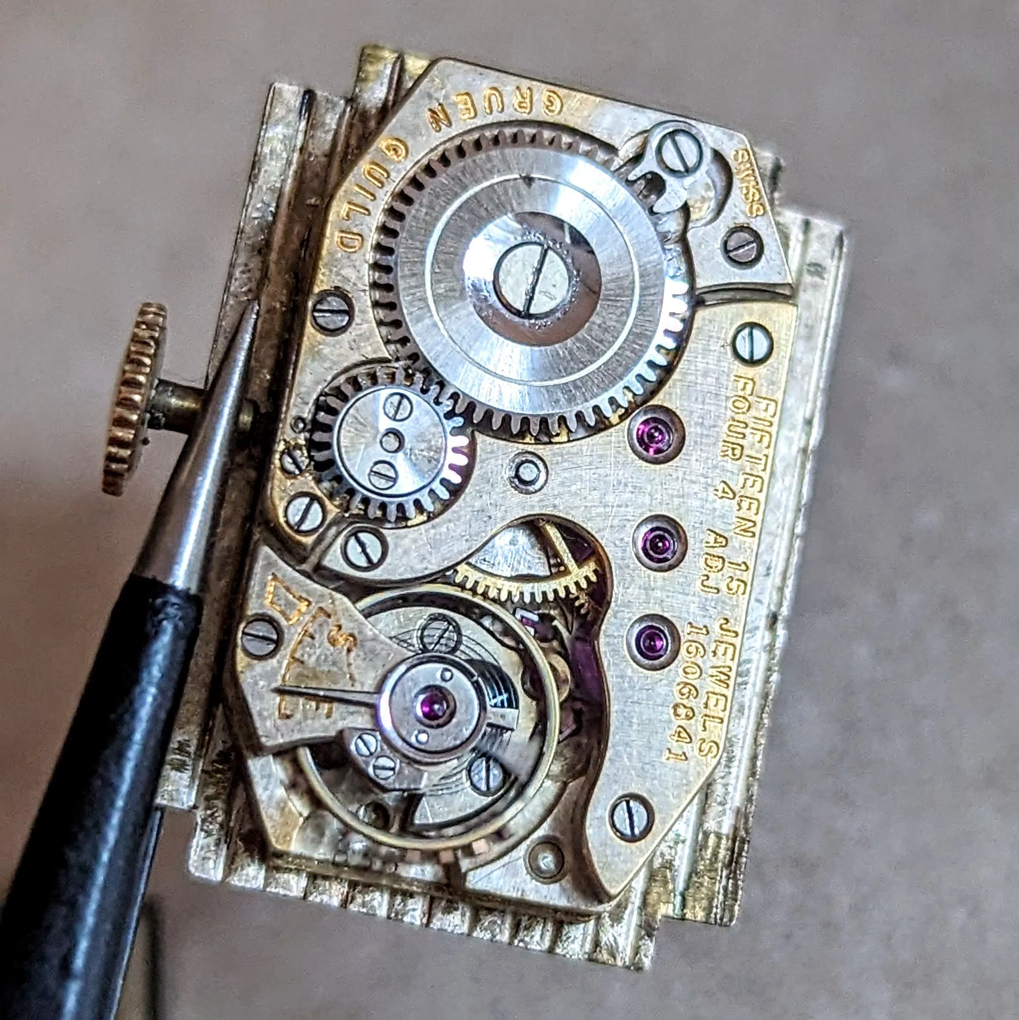 GRUEN Guild Watch Cal. 835 15 Jewels 4 ADJ Swiss Made Vintage Wristwatch - Image 15