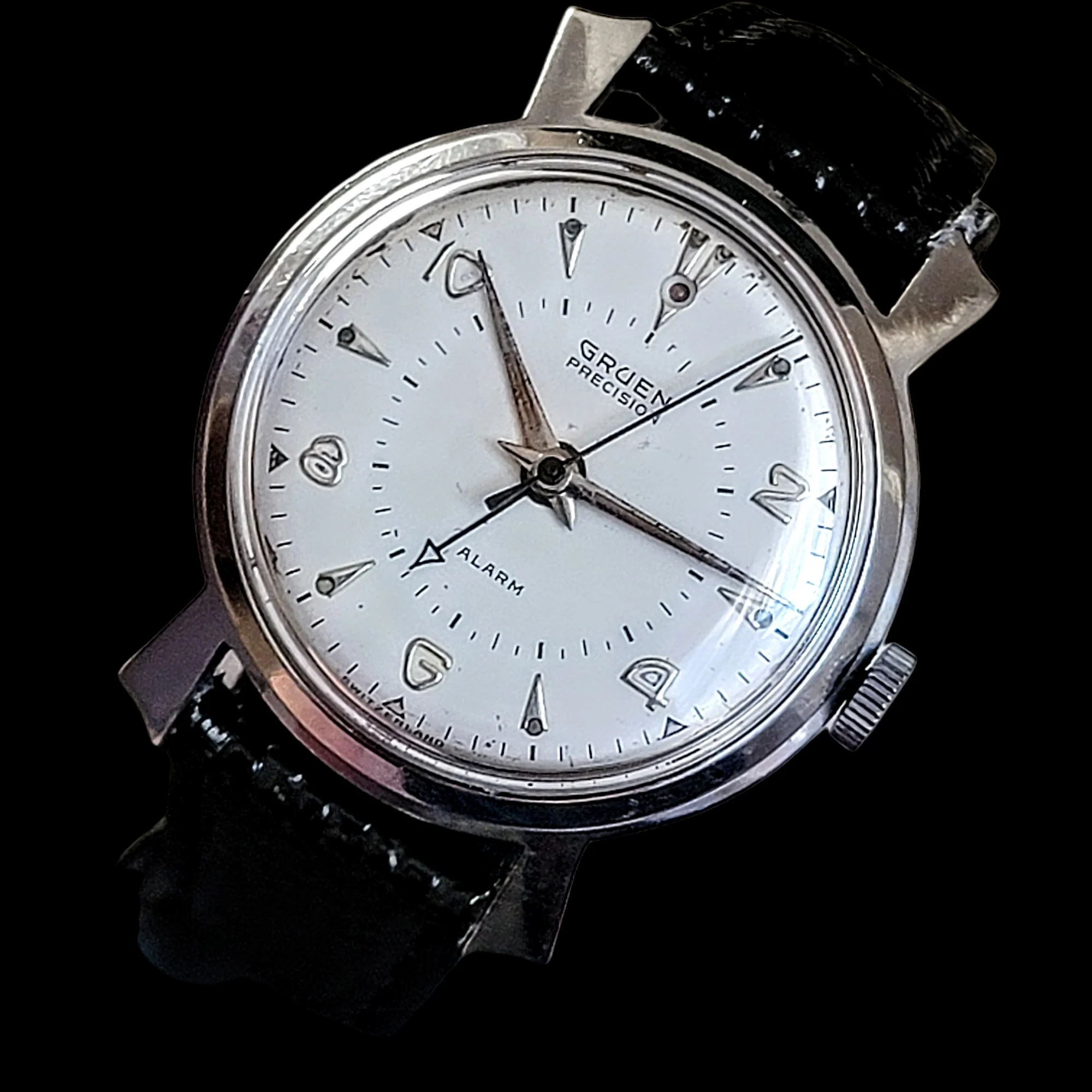 GRUEN Precision Alarm Wristwatch Ref. 910SS Cal. Langendorf 1244 - Image 12