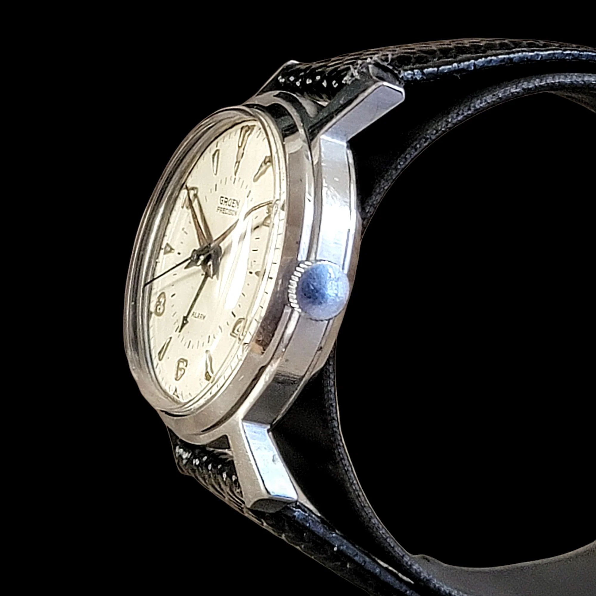 GRUEN Precision Alarm Wristwatch Ref. 910SS Cal. Langendorf 1244 - Image 20
