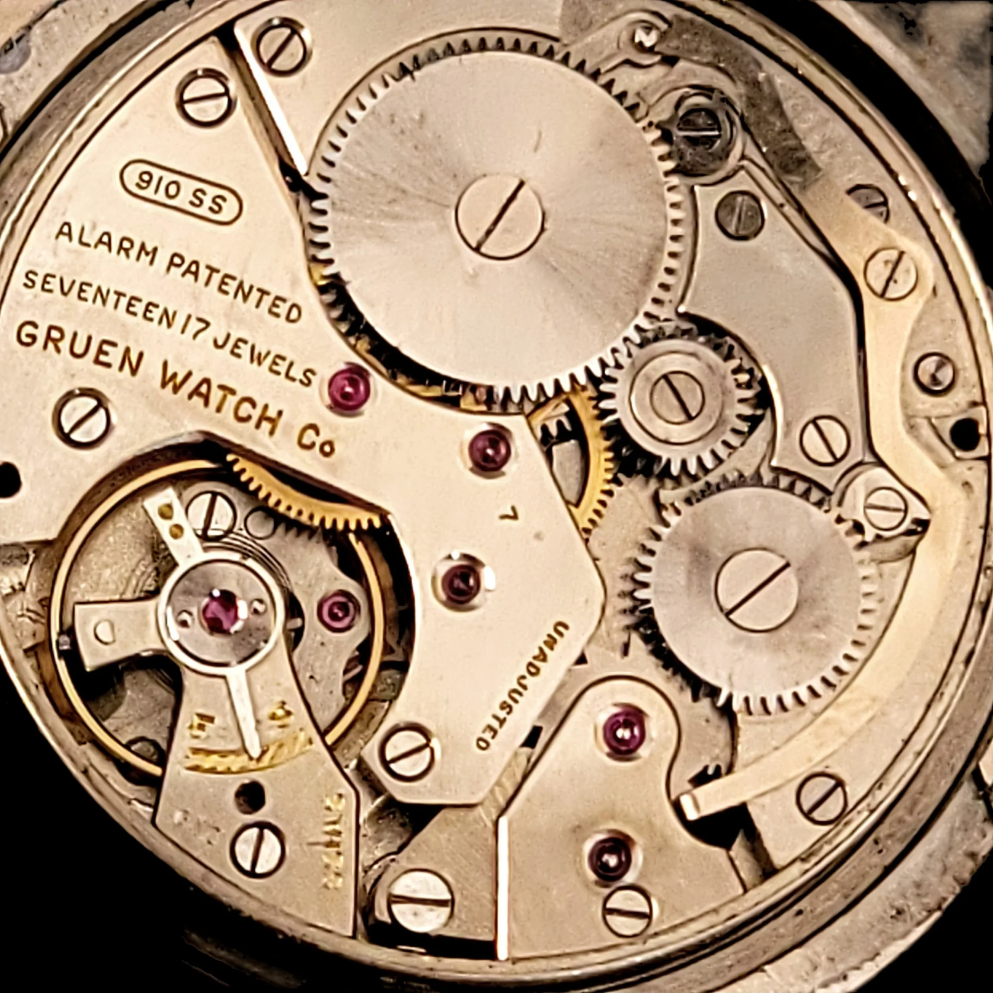GRUEN Precision Alarm Wristwatch Ref. 910SS Cal. Langendorf 1244 - Image 23