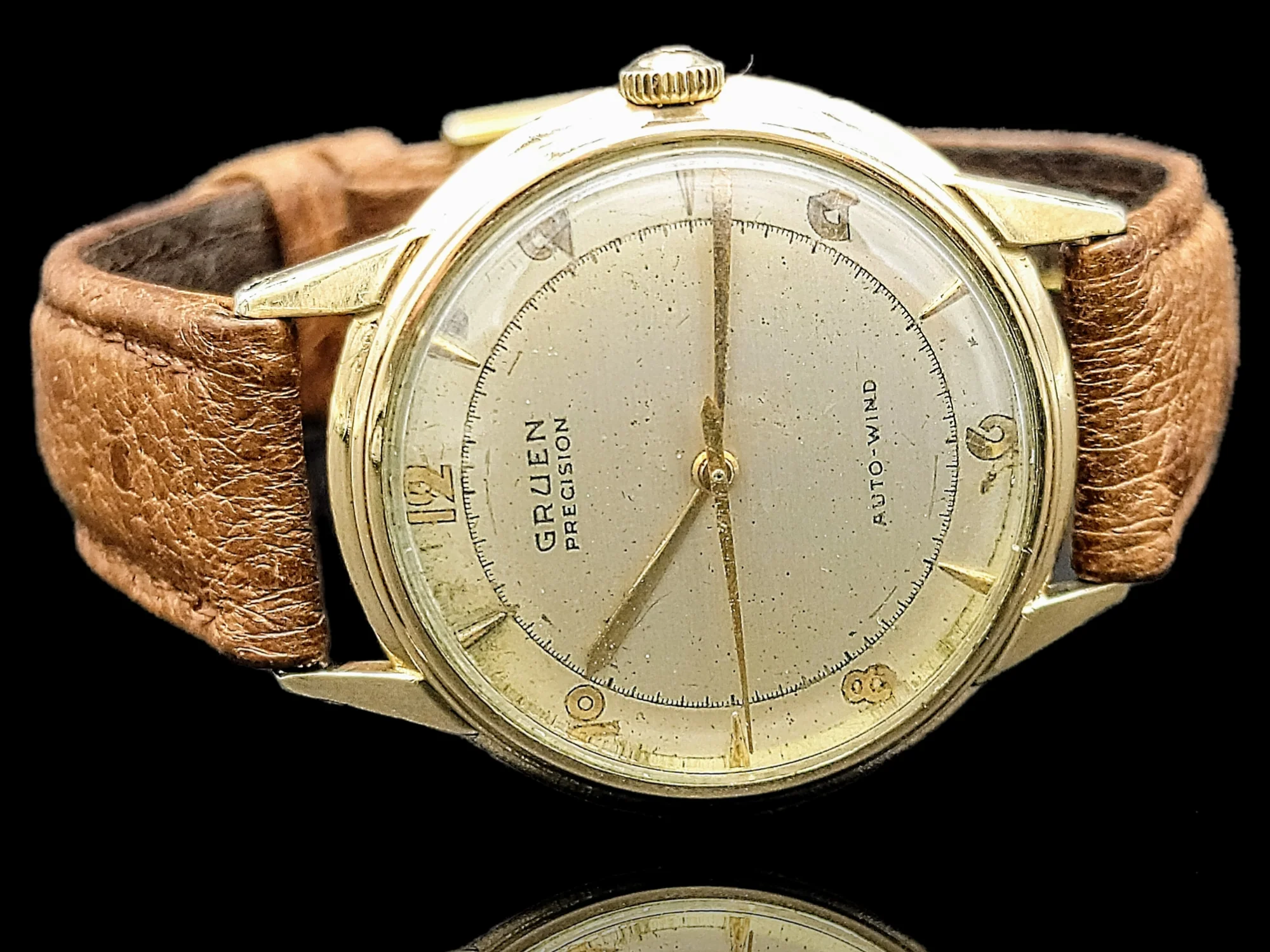 GRUEN Precision Auto-Wind Watch 17 Jewels Bumper Automatic Wristwatch - Image 15