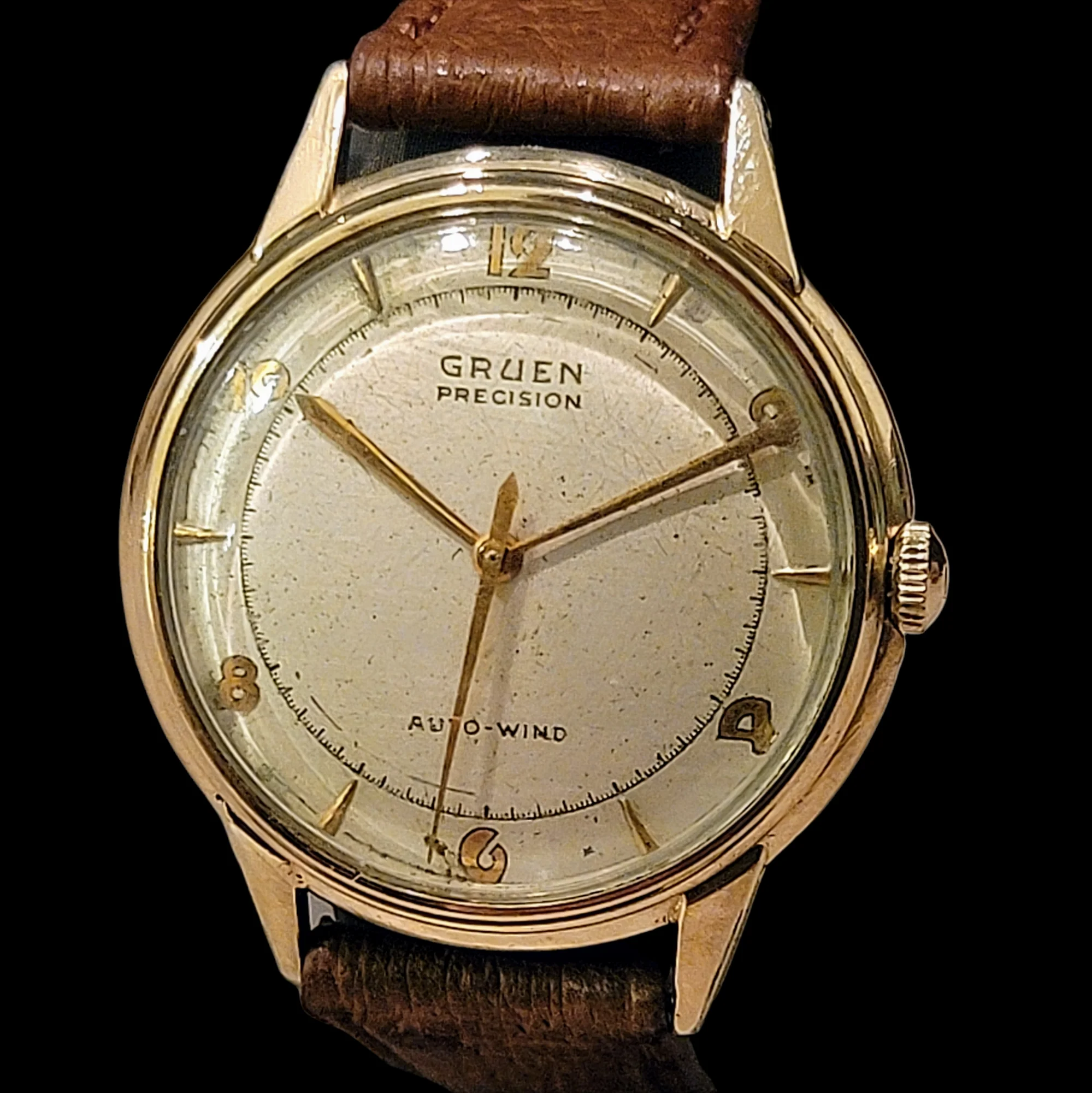 GRUEN Precision Auto-Wind Watch 17 Jewels Bumper Automatic Wristwatch - Image 8